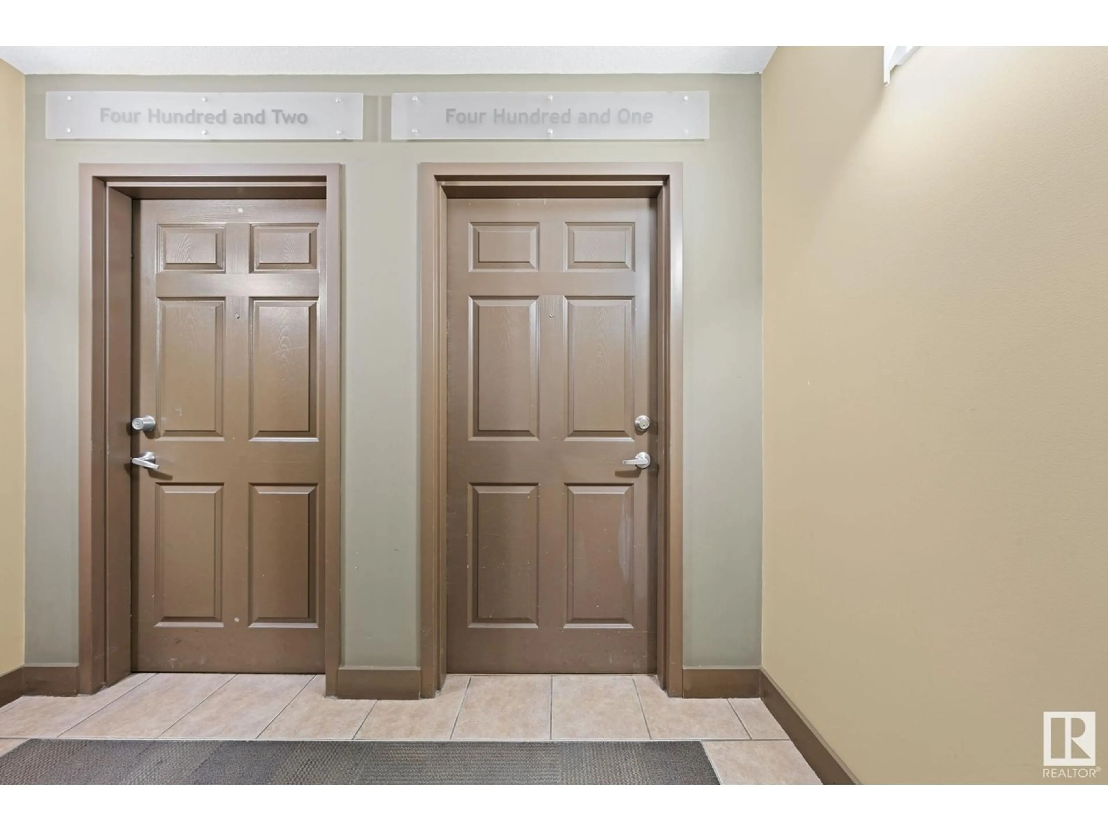 Indoor entryway for #2-401 - 4245 139 AV, Edmonton Alberta T5Y3E8