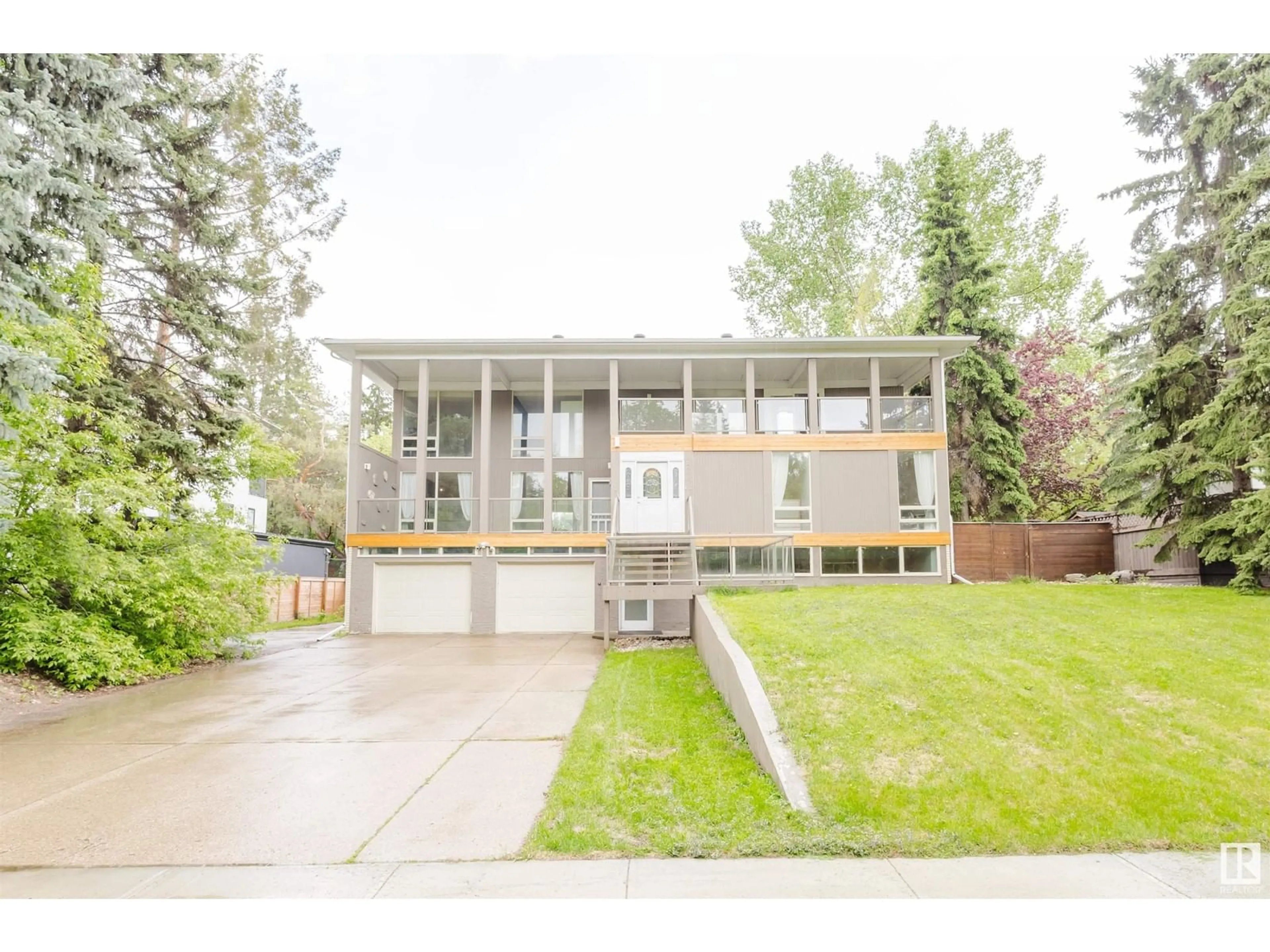 Home with vinyl exterior material, street for 12603 GRAND VIEW DR, Edmonton Alberta T6H4K5