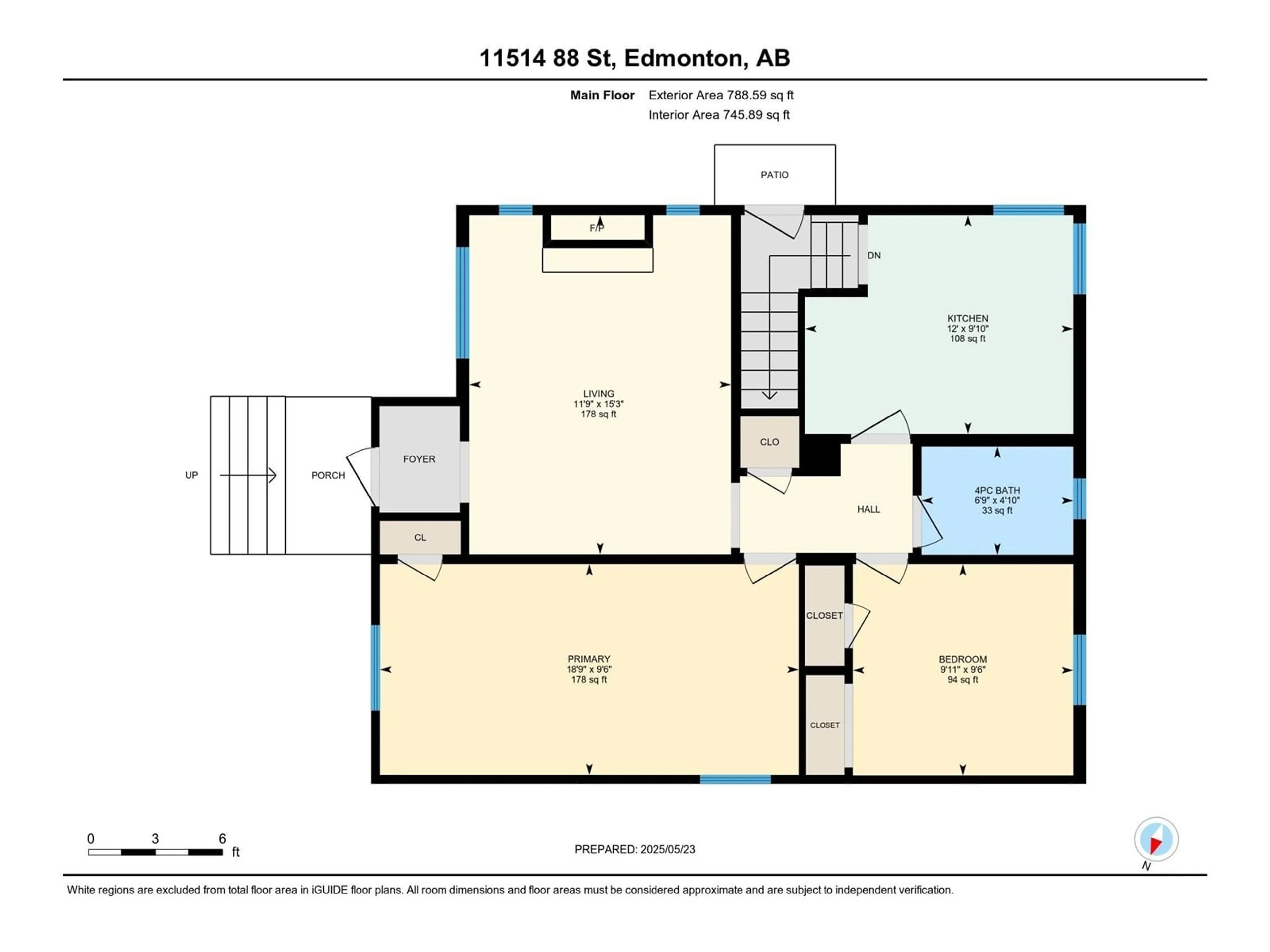 Floor plan for 11514 88 ST, Edmonton Alberta T5B3R3