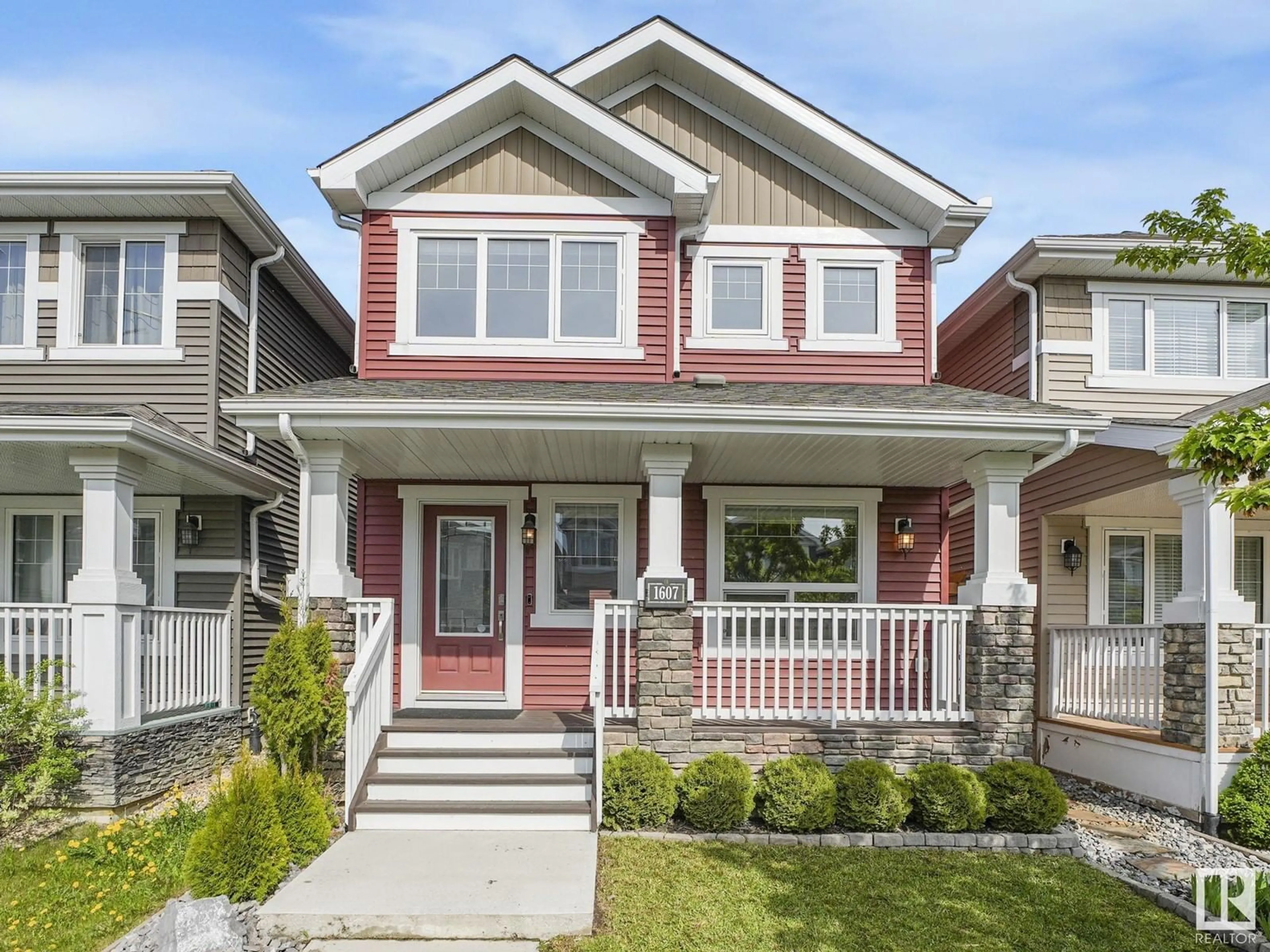 Home with vinyl exterior material, street for SW - 1607 167 ST, Edmonton Alberta T6W3C4