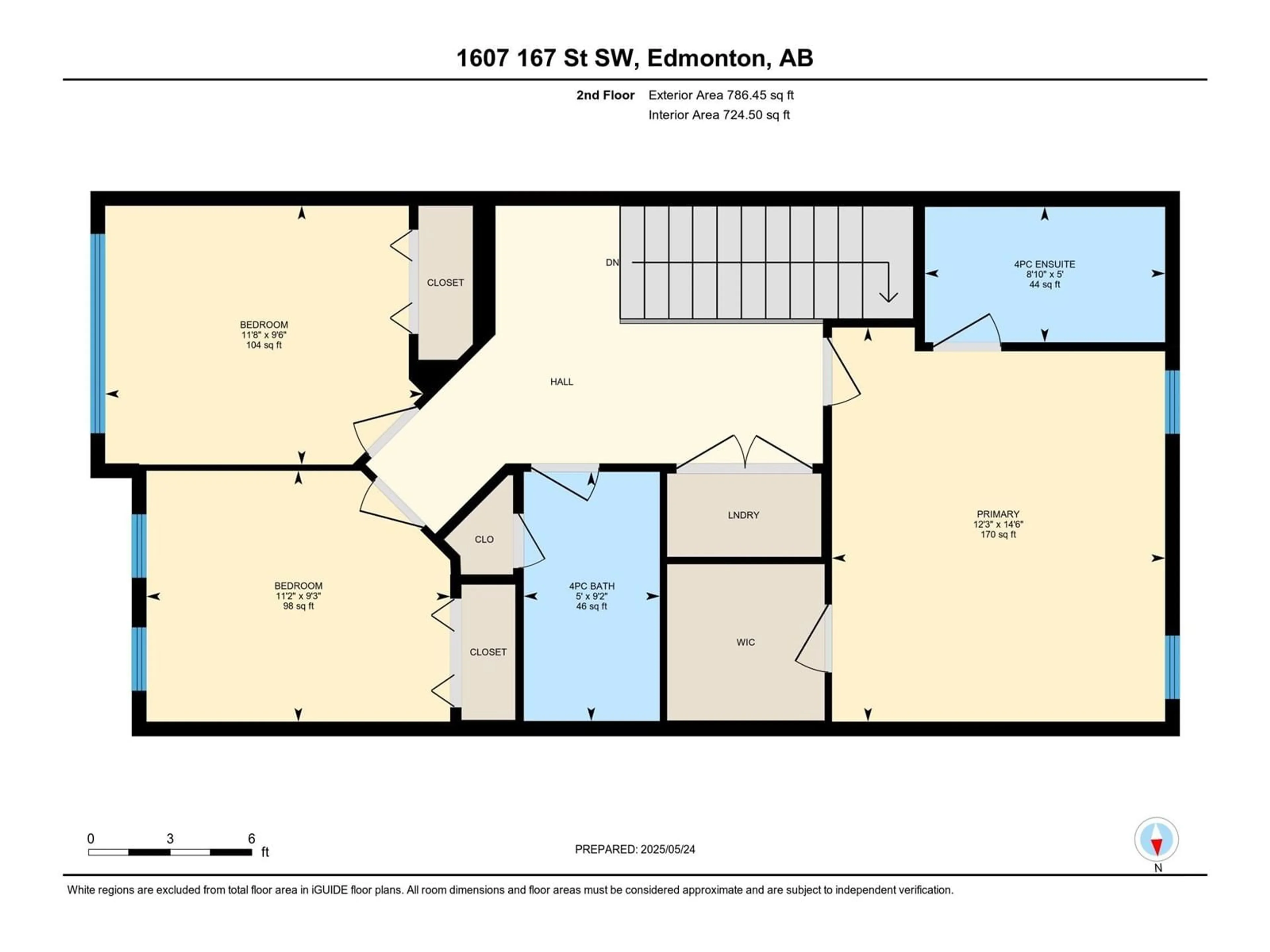 Floor plan for SW - 1607 167 ST, Edmonton Alberta T6W3C4