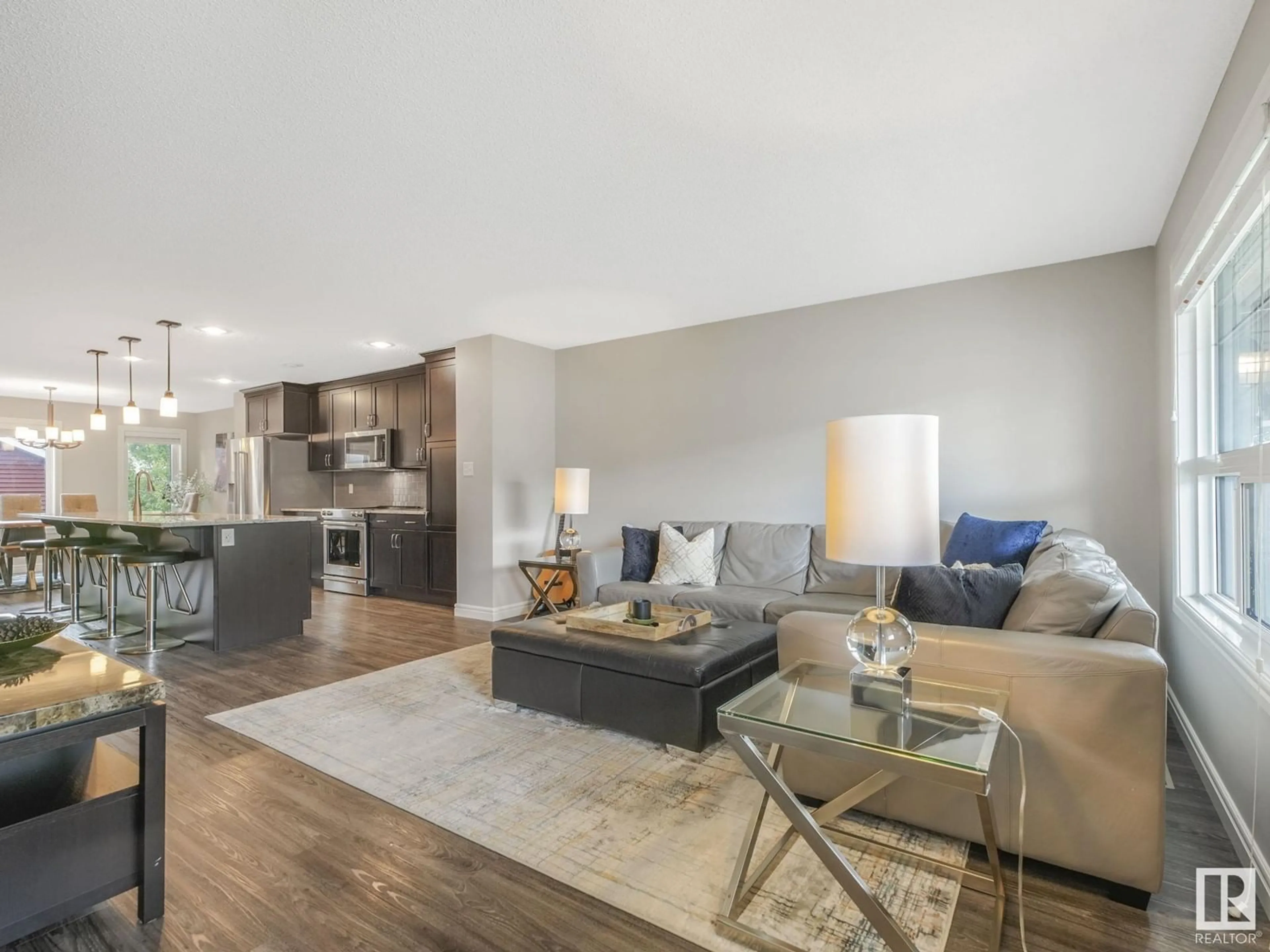 Living room with furniture, unknown for SW - 1607 167 ST, Edmonton Alberta T6W3C4