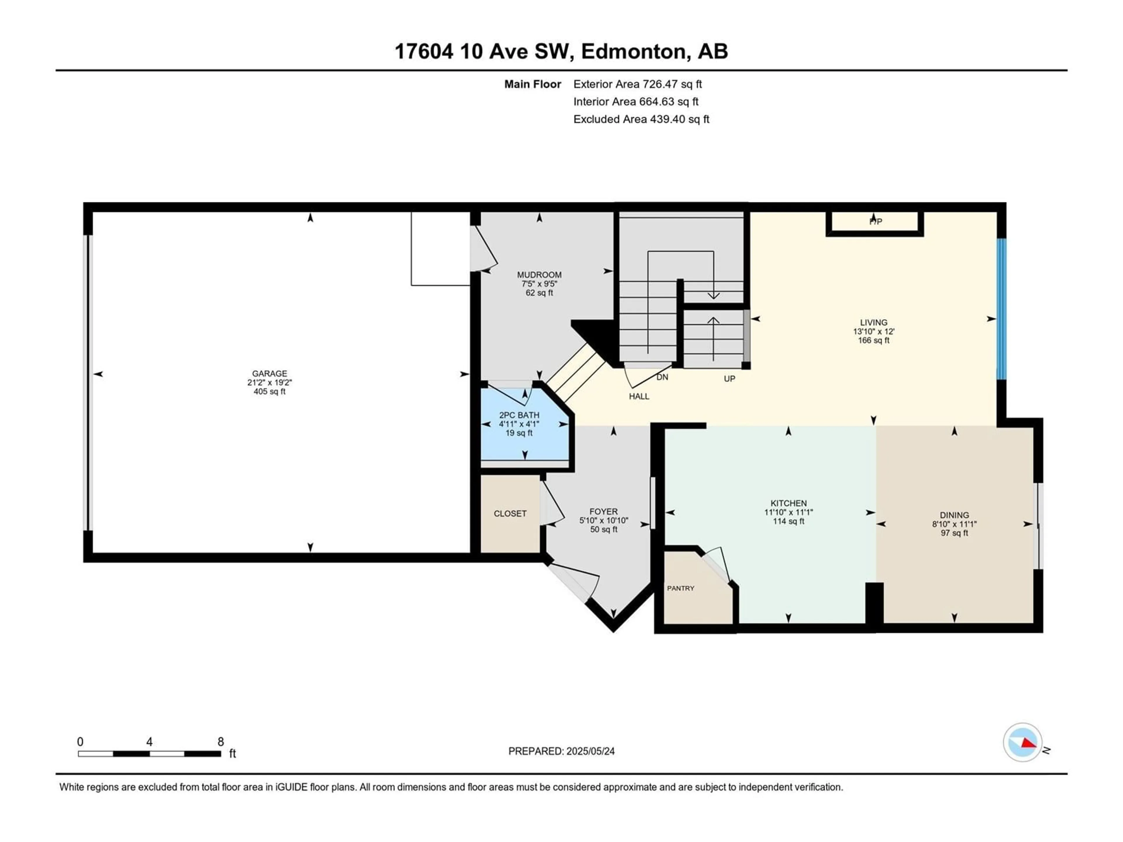 Floor plan for 17604 10 AV, Edmonton Alberta T6W1Z8