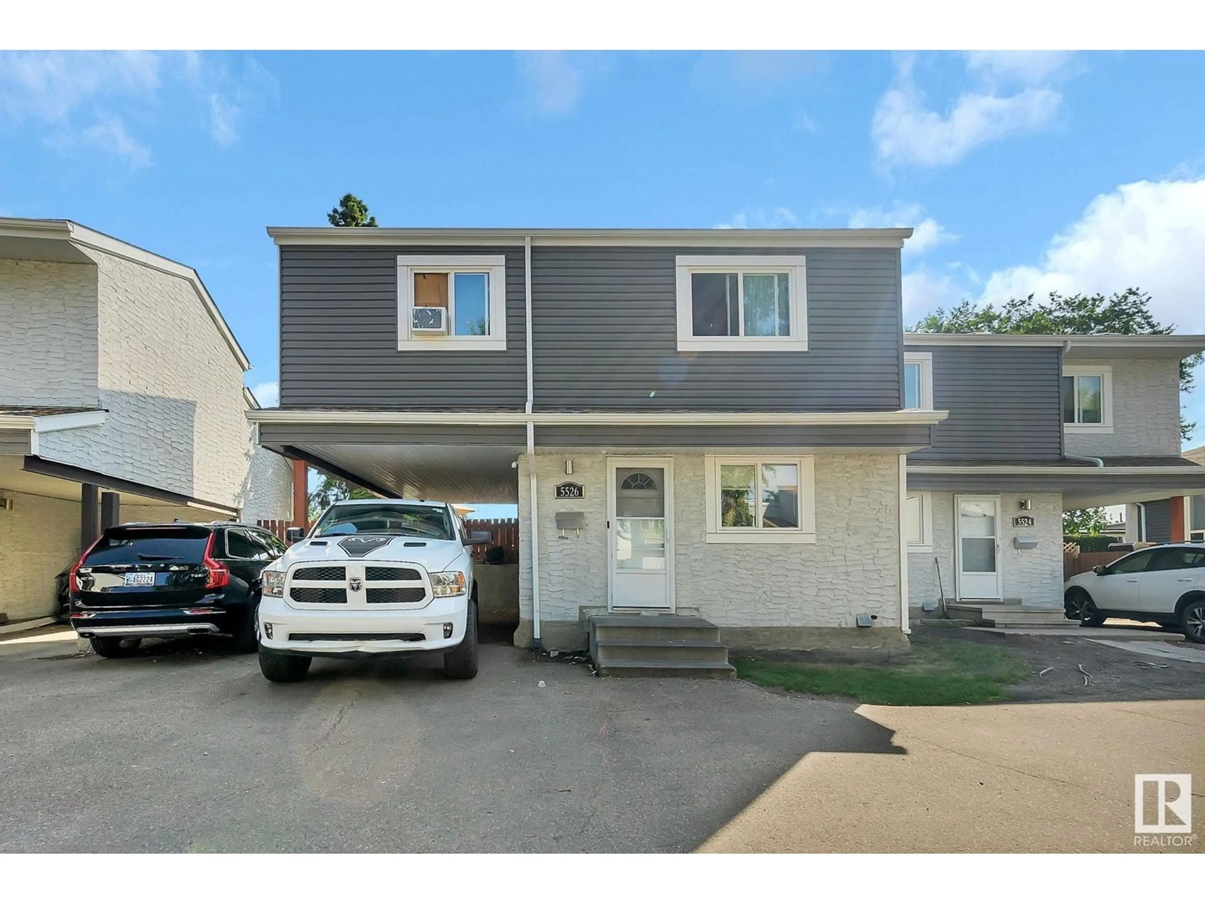 Home with vinyl exterior material, street for 5526 19A AVE NW, Edmonton Alberta T6L2C1
