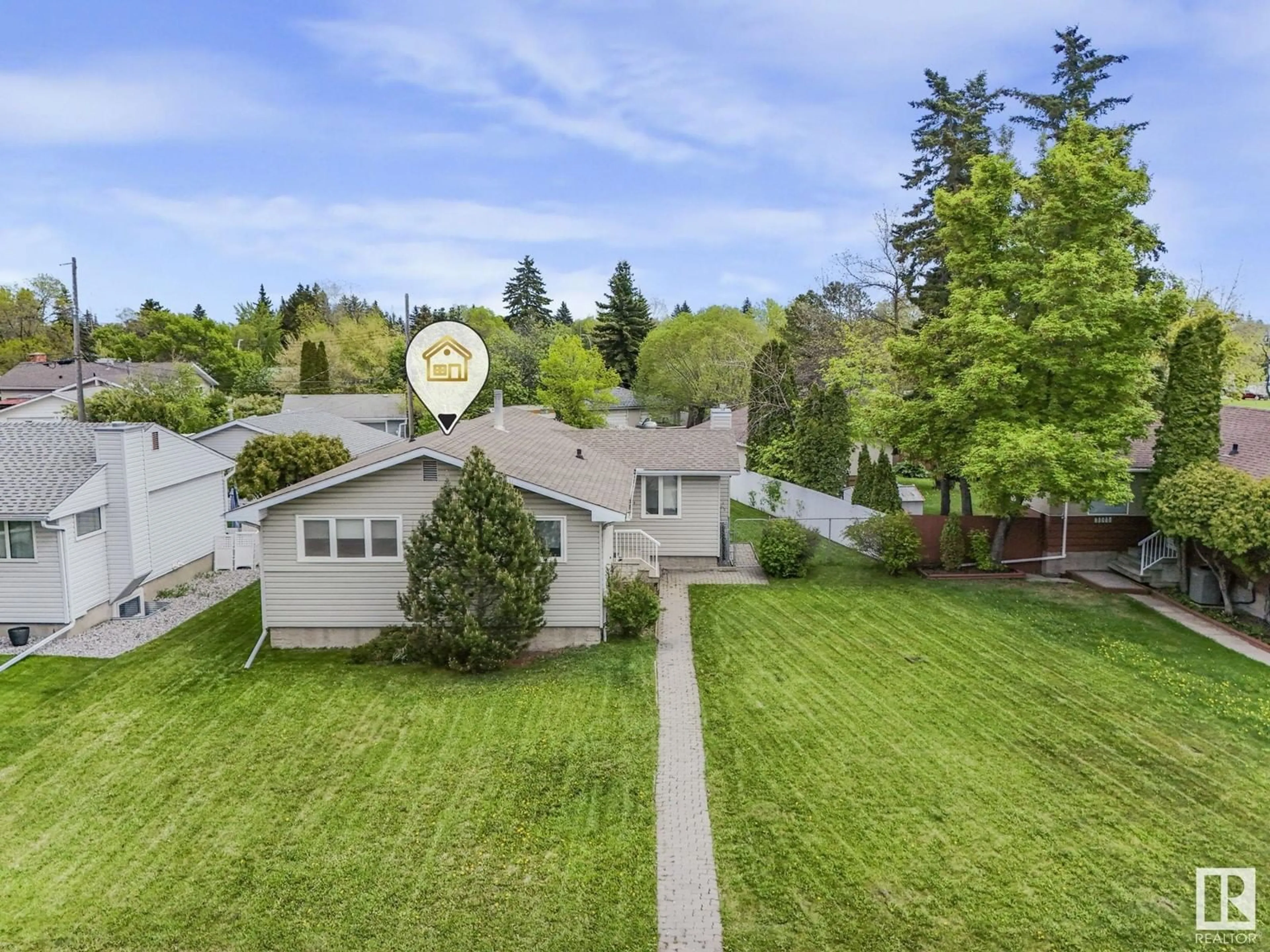 A pic from outside/outdoor area/front of a property/back of a property/a pic from drone, unknown for NW - 10741 164 ST, Edmonton Alberta T5P3S1