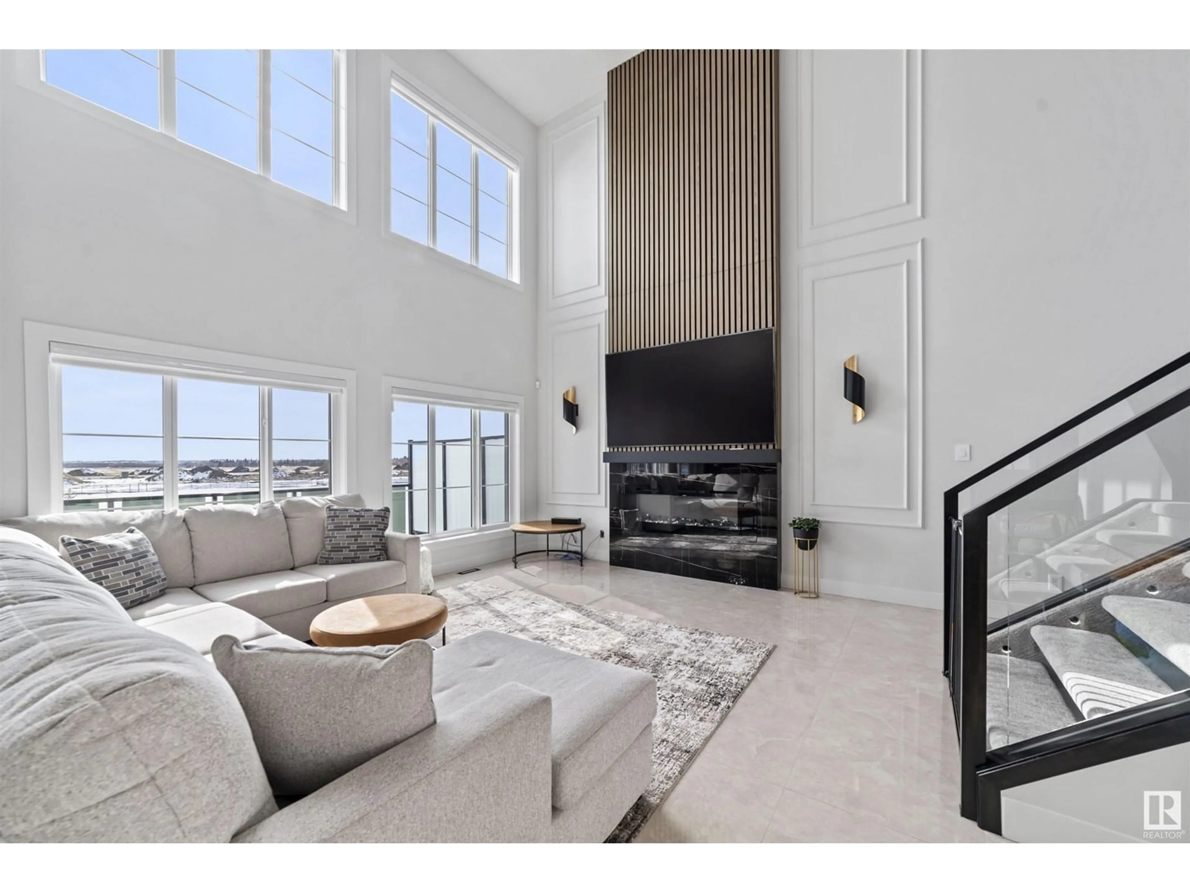 Living room with furniture, unknown for NE - 6423 29 ST, Rural Leduc County Alberta T4X3A7