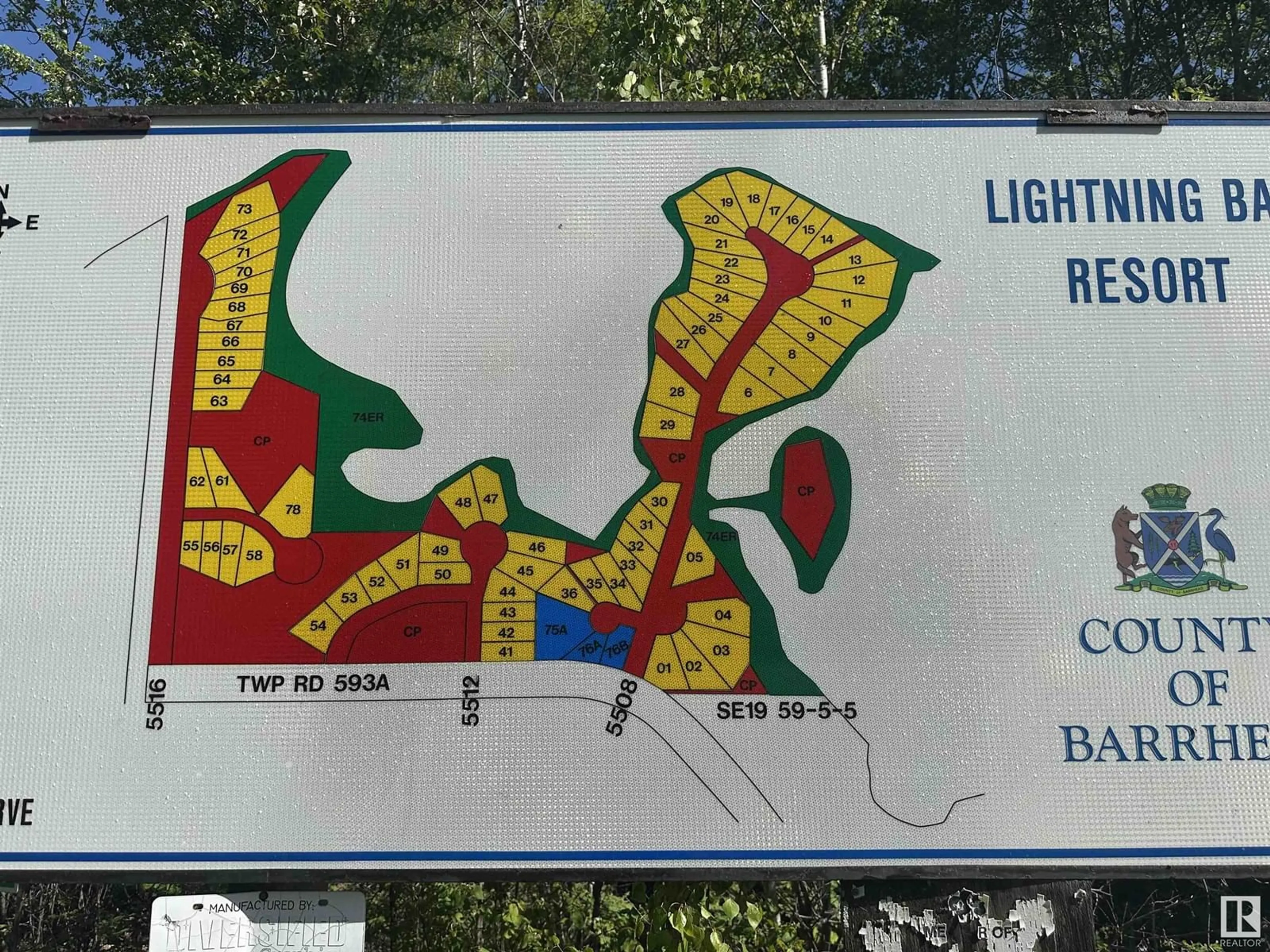 Picture of a map for 5508 TOWNSHIP RD, Rural Barrhead County Alberta T0G0G0