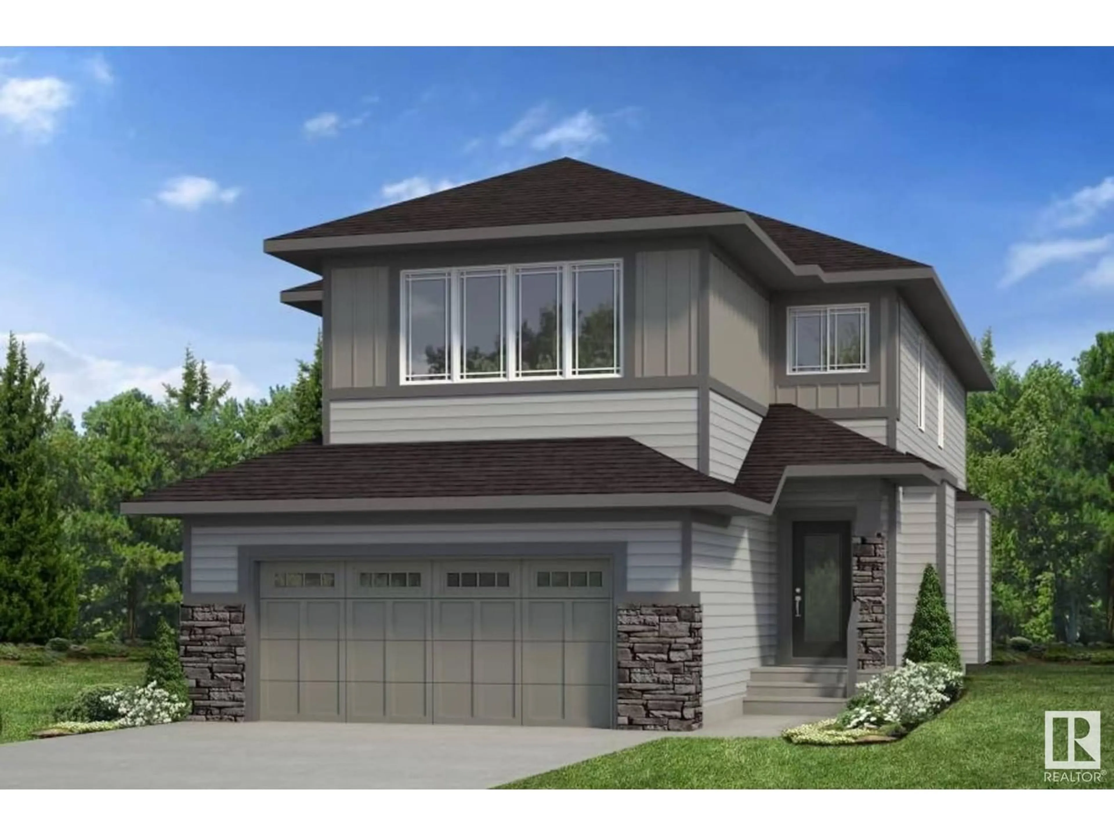 Home with vinyl exterior material, street for SW - 3035 158 ST, Edmonton Alberta T6W5H5