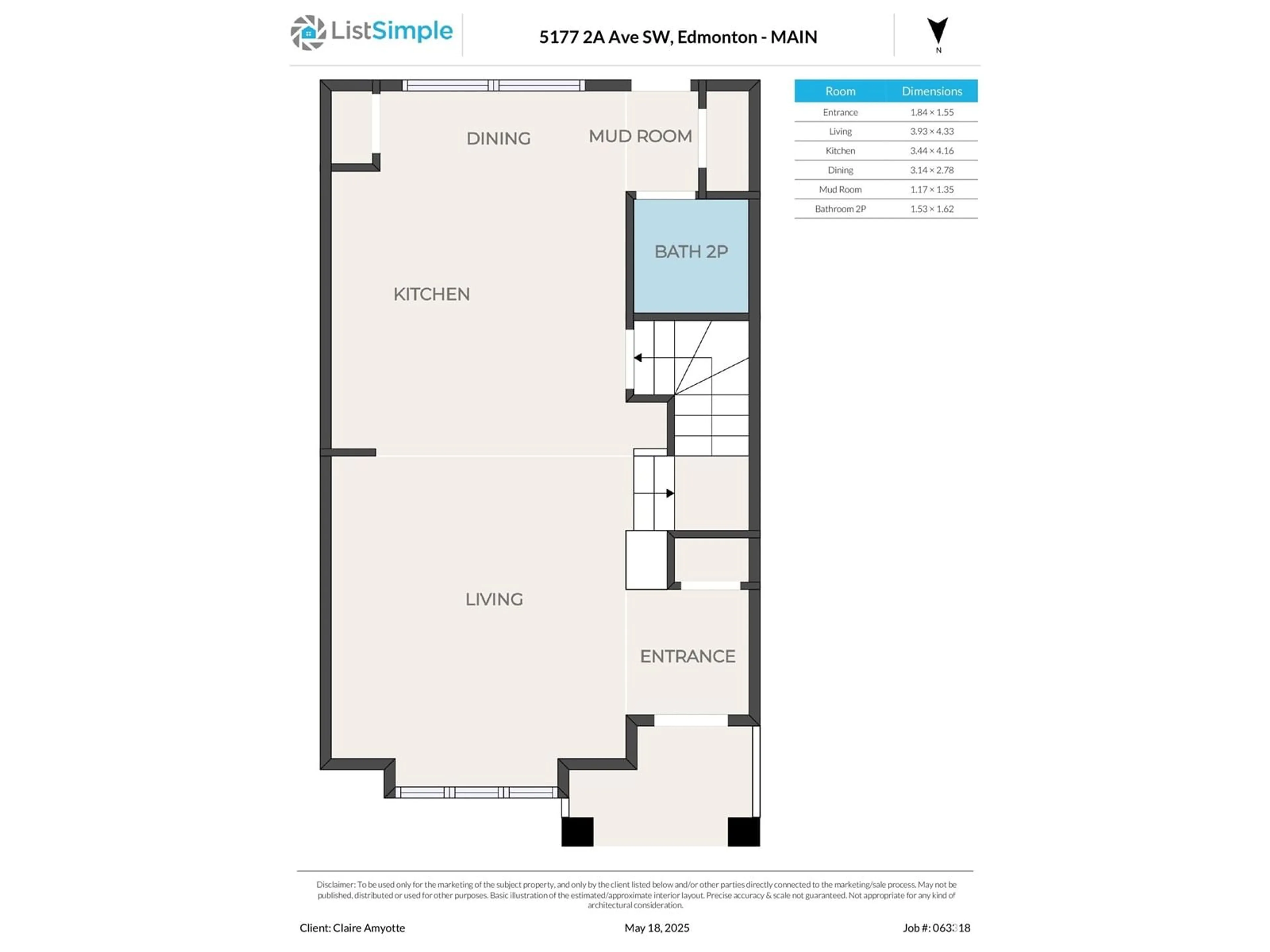 Floor plan for 5177 2A AV SW, Edmonton Alberta T6X0R3