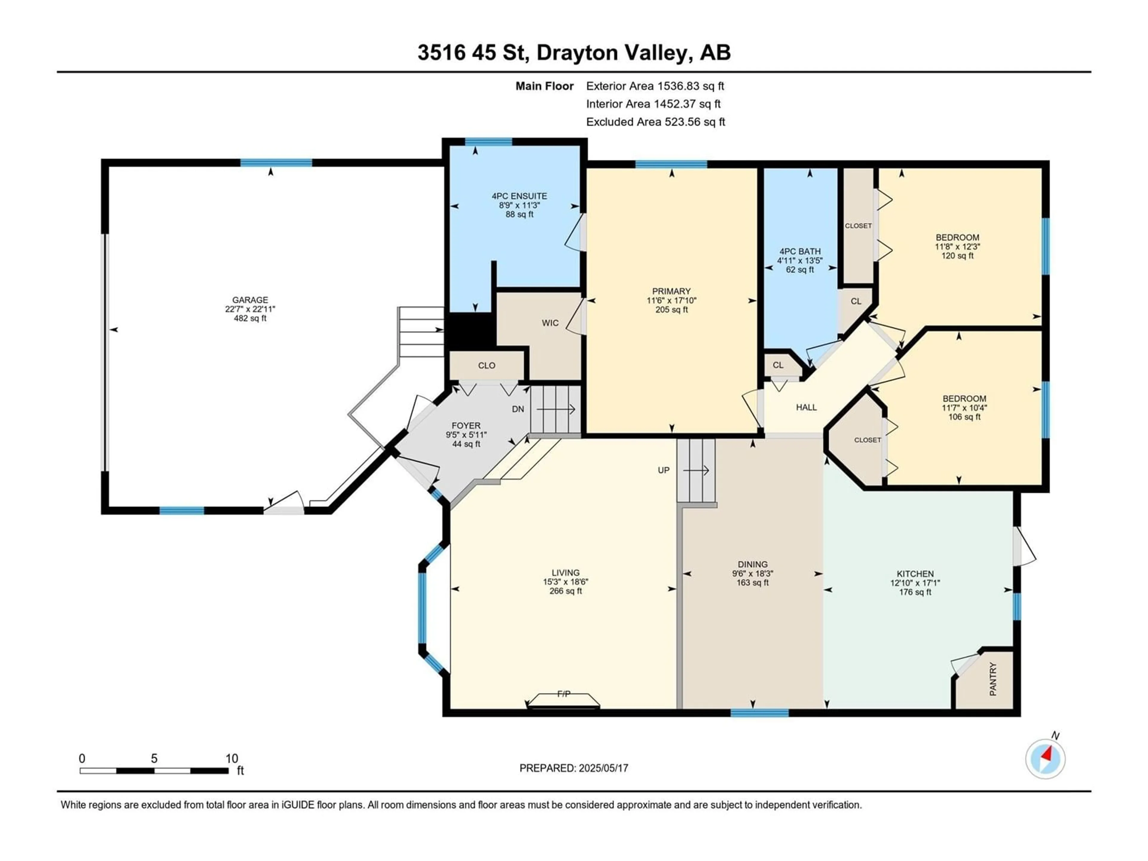 Floor plan for 3516 45 STREET, Drayton Valley Alberta T7A1W3
