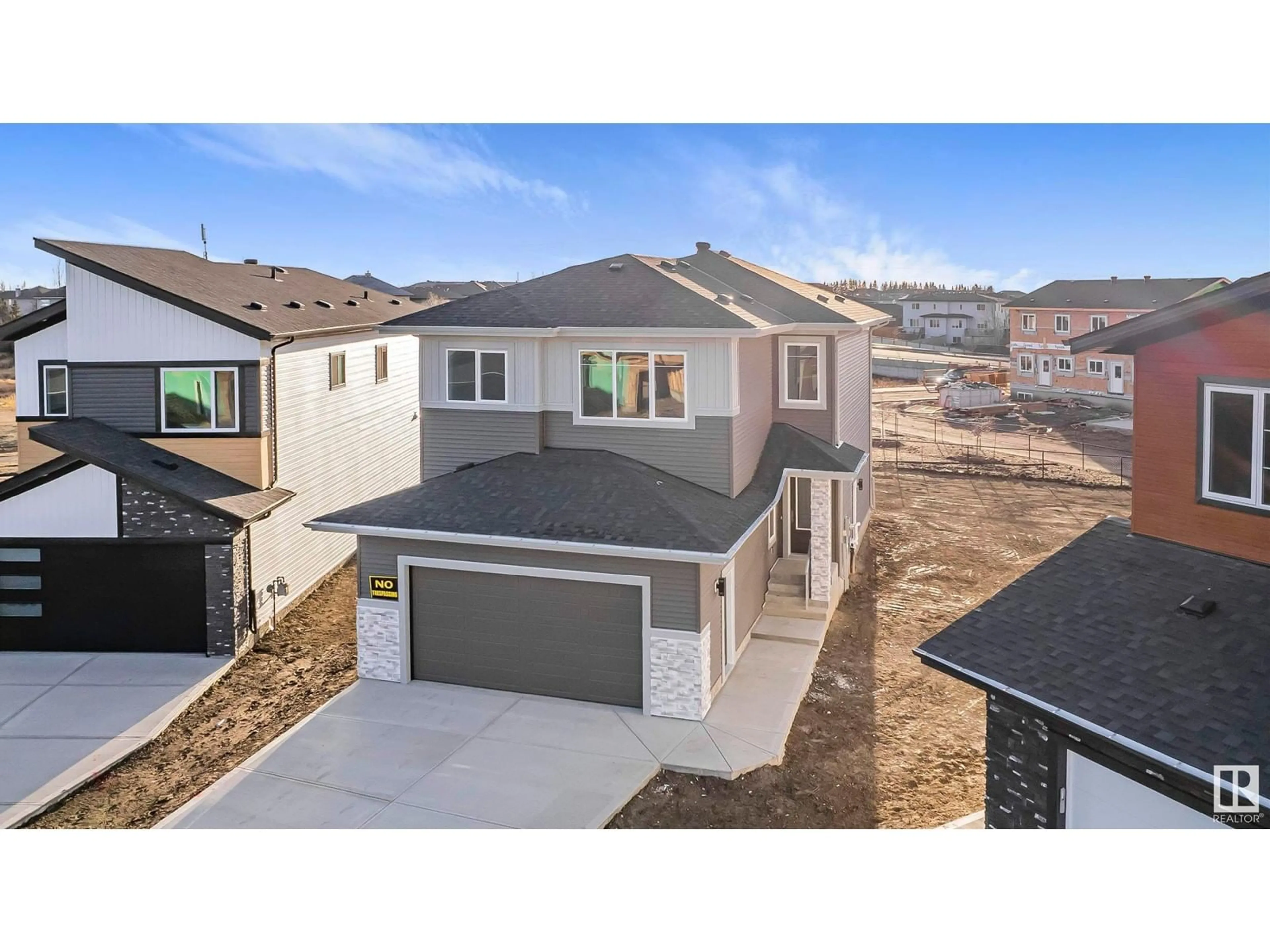 A pic from outside/outdoor area/front of a property/back of a property/a pic from drone, street for NE - 6211 18 ST, Rural Leduc County Alberta T4X3C7