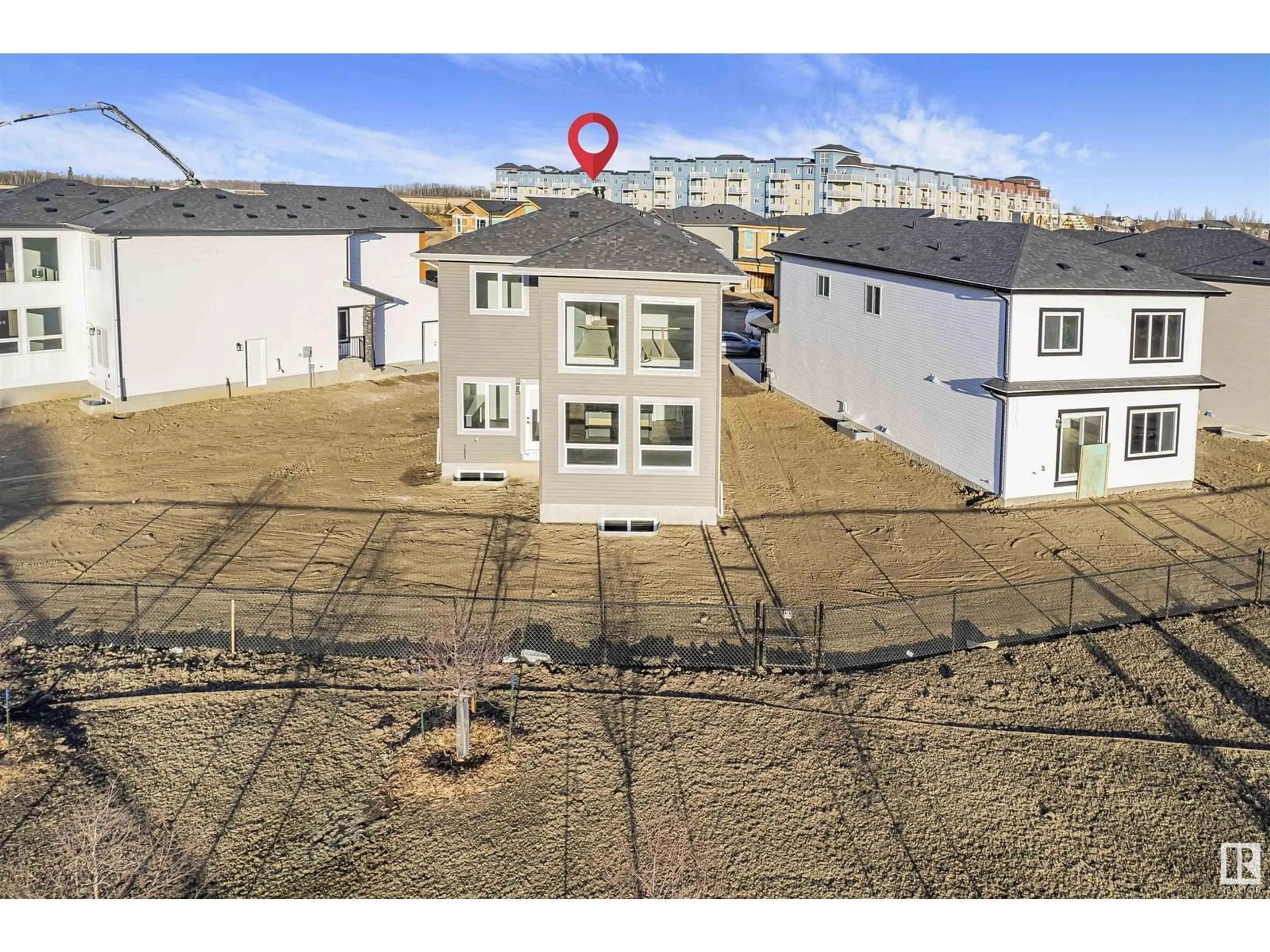 A pic from outside/outdoor area/front of a property/back of a property/a pic from drone, street for NE - 6211 18 ST, Rural Leduc County Alberta T4X3C7