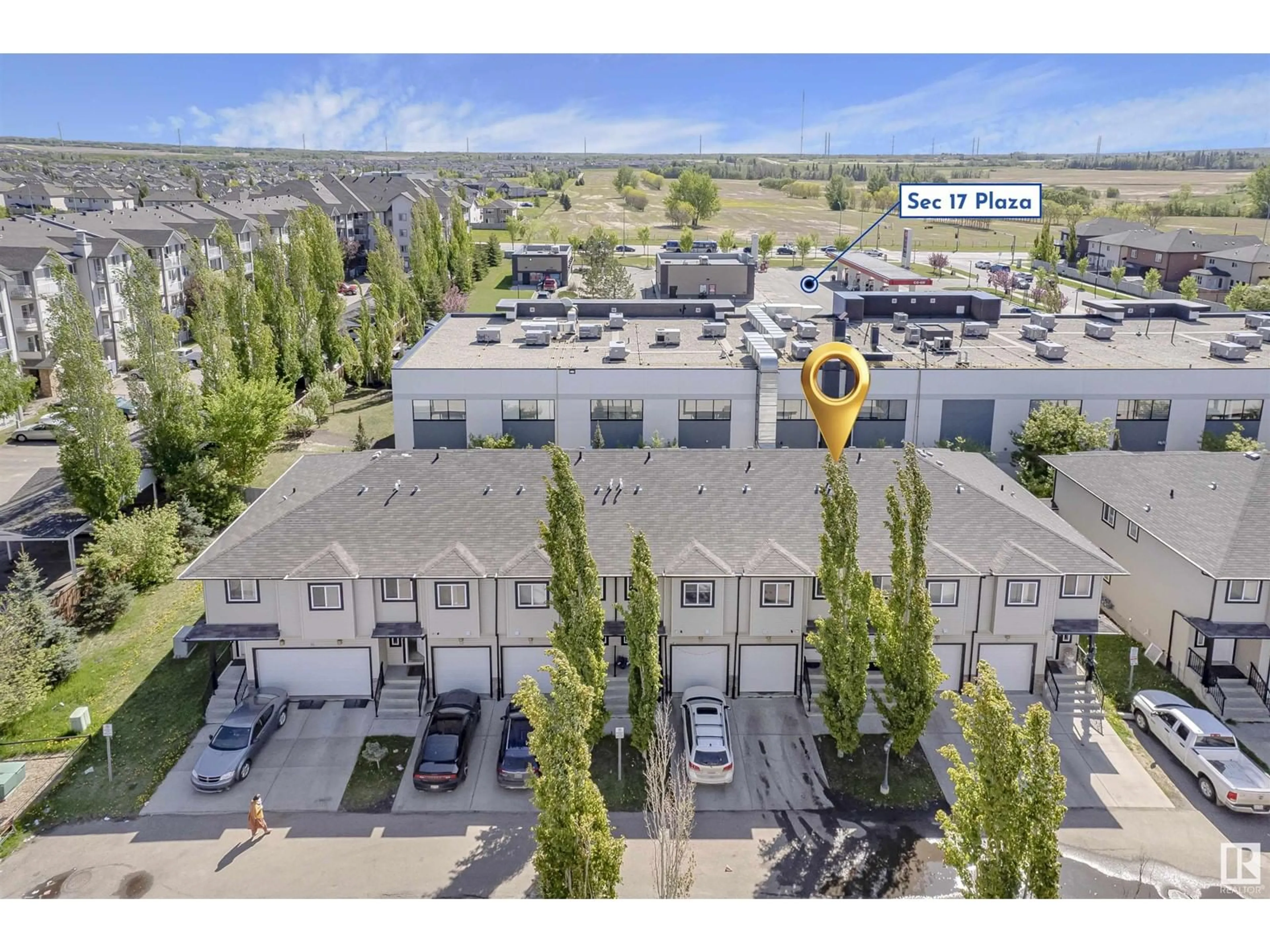 A pic from outside/outdoor area/front of a property/back of a property/a pic from drone, mountain view for 10 - 1820 34 AV NW, Edmonton Alberta T6T1Y9