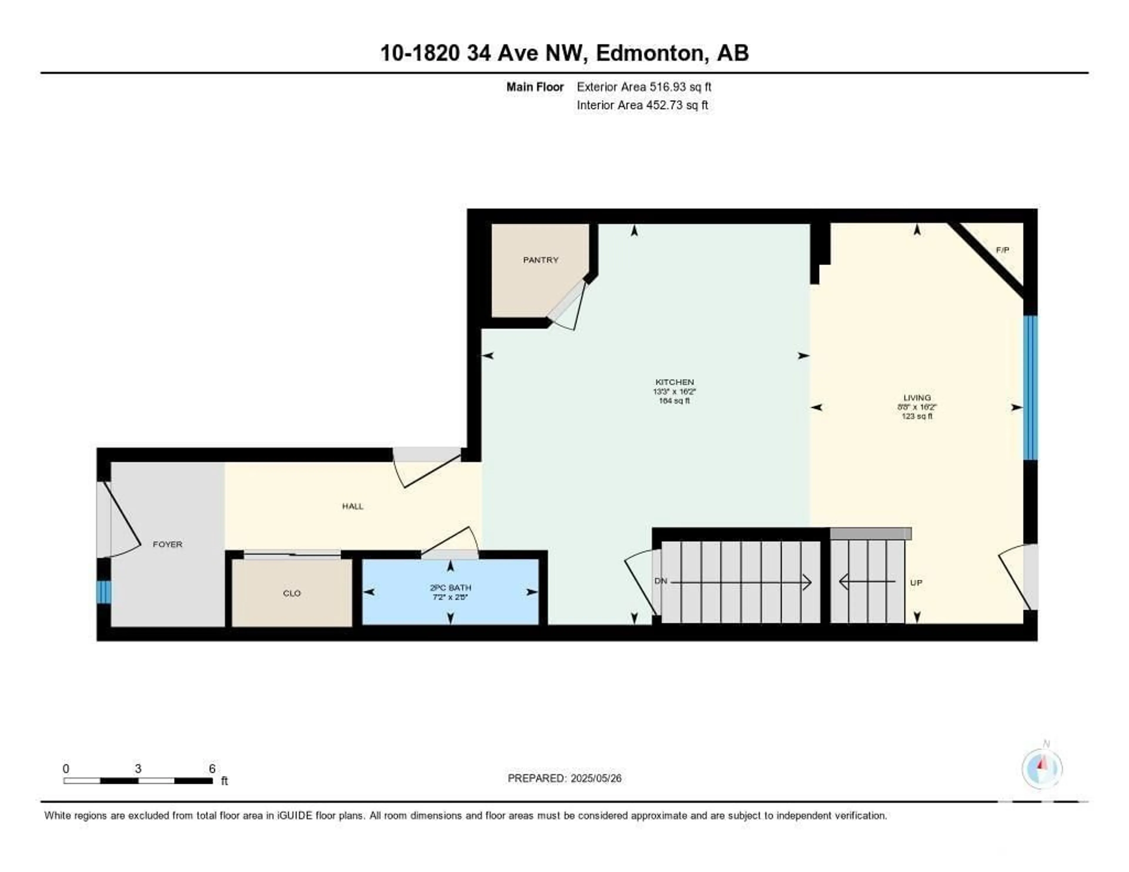 Floor plan for 10 - 1820 34 AV NW, Edmonton Alberta T6T1Y9