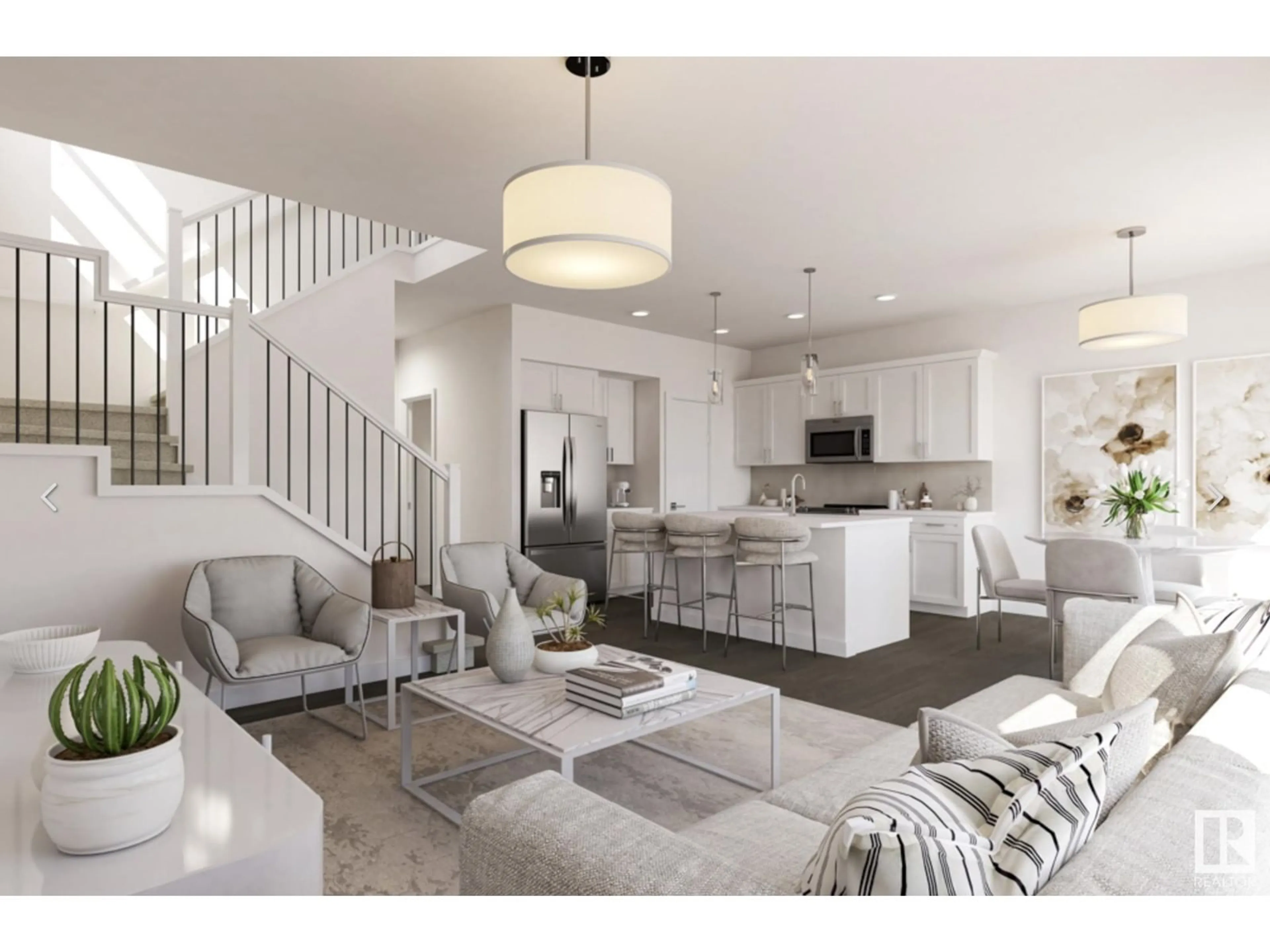 Open concept kitchen, unknown for NW - 17427 3 ST, Edmonton Alberta T5Y4G7