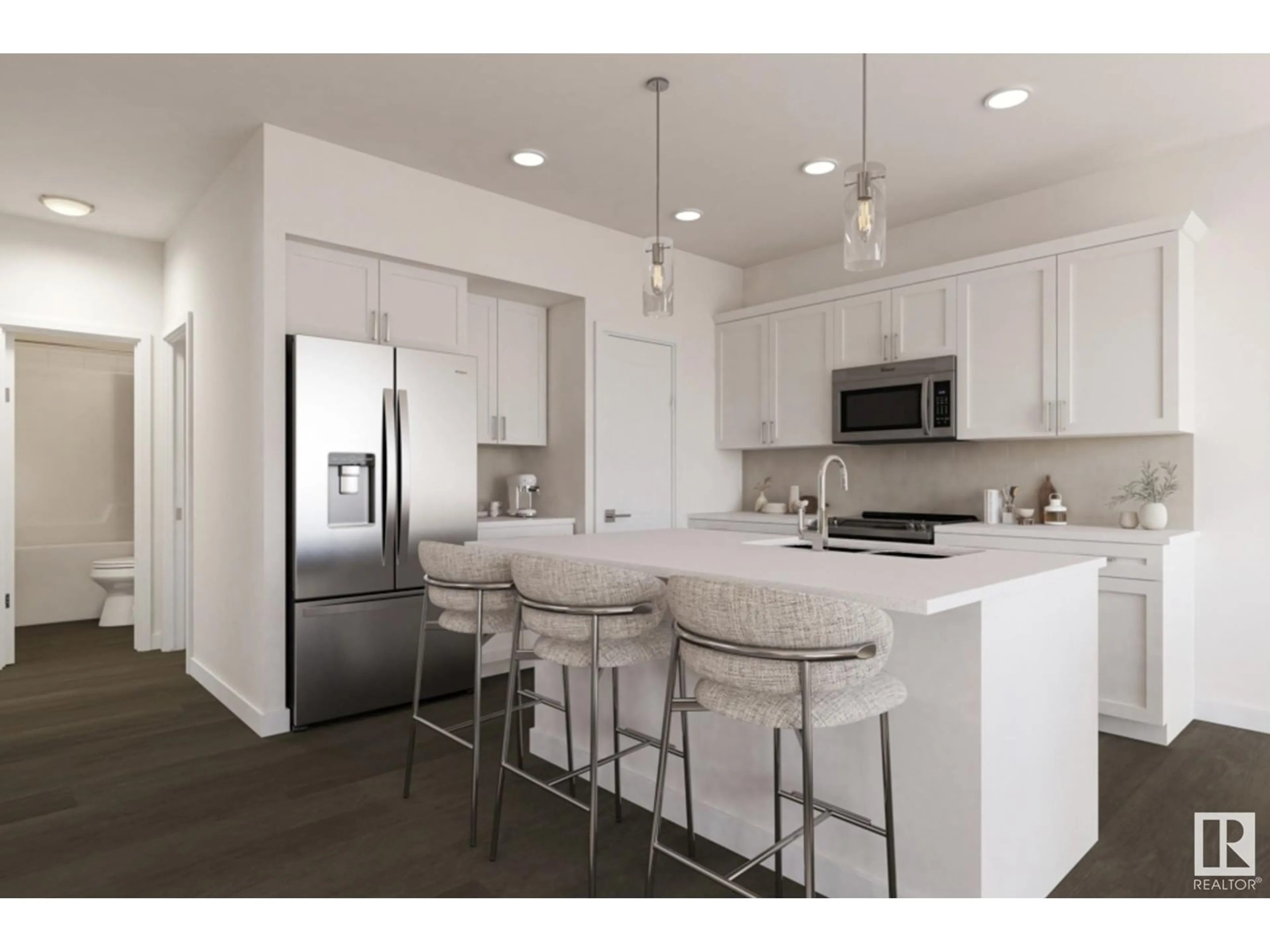 Open concept kitchen, unknown for NW - 17427 3 ST, Edmonton Alberta T5Y4G7
