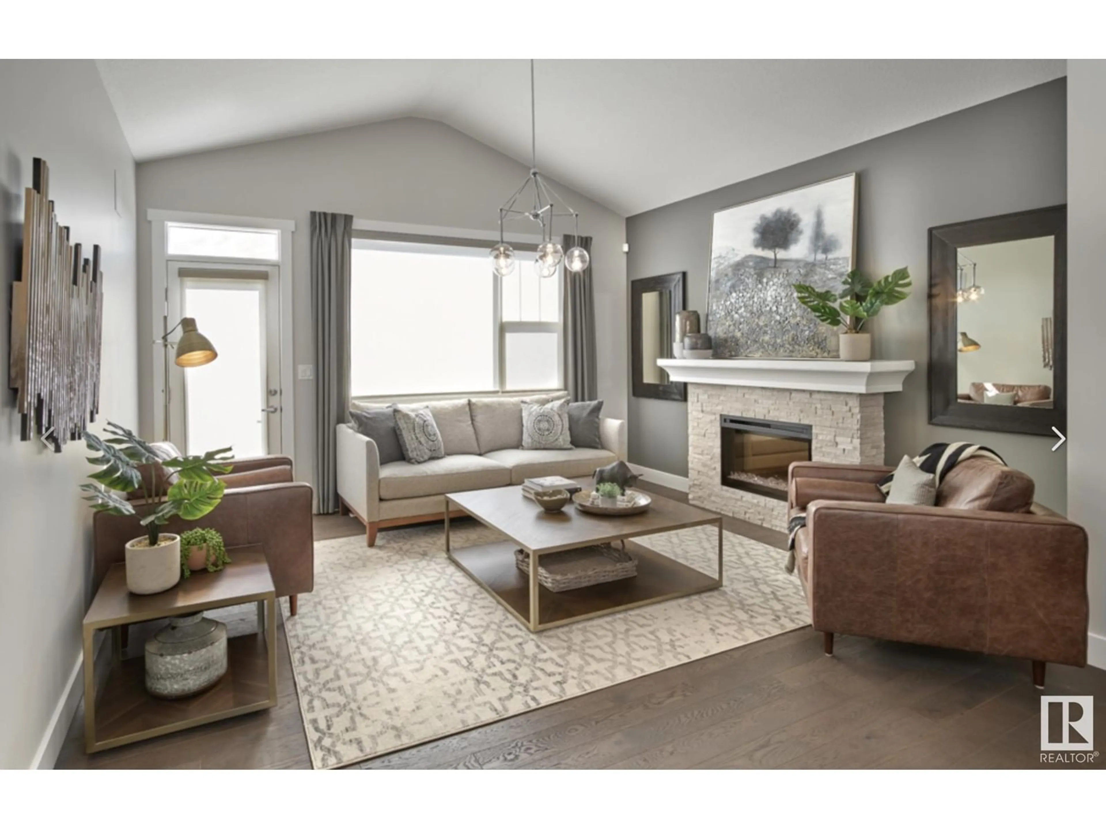Living room with furniture, unknown for 53 RHEA CR, St. Albert Alberta T8N8A4