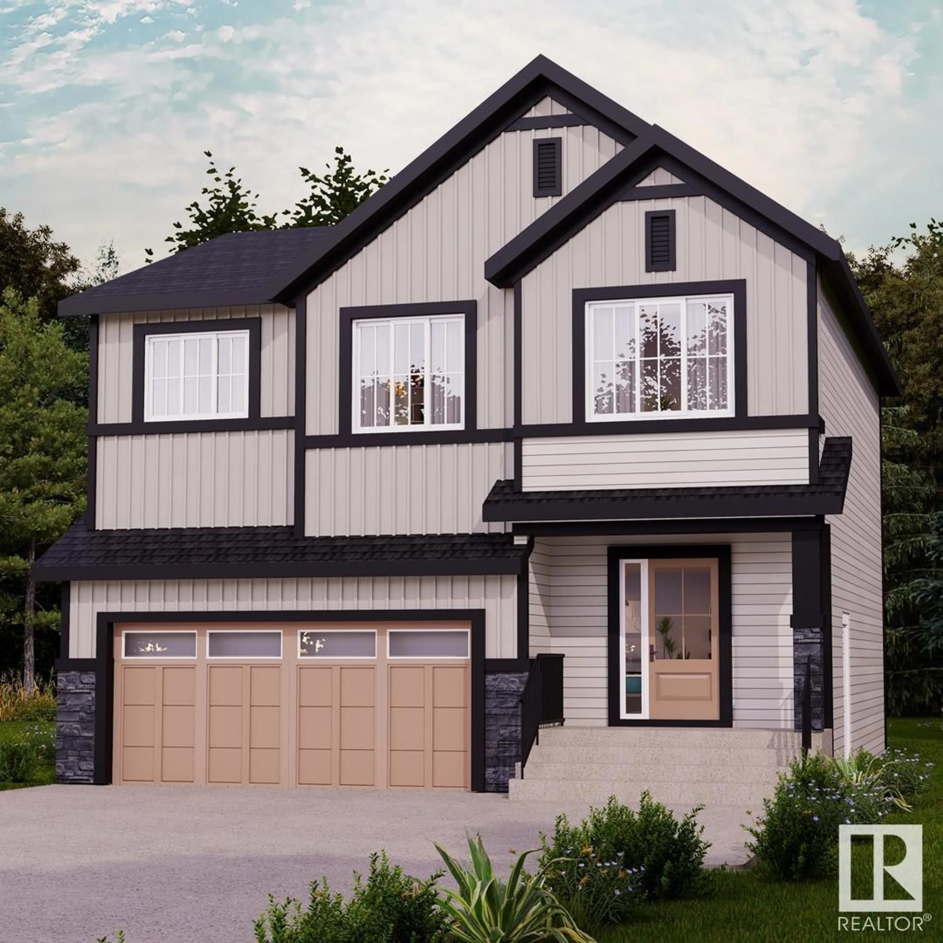Home with vinyl exterior material, street for 4707 HAWTHORN LN, Edmonton Alberta T6X3C5