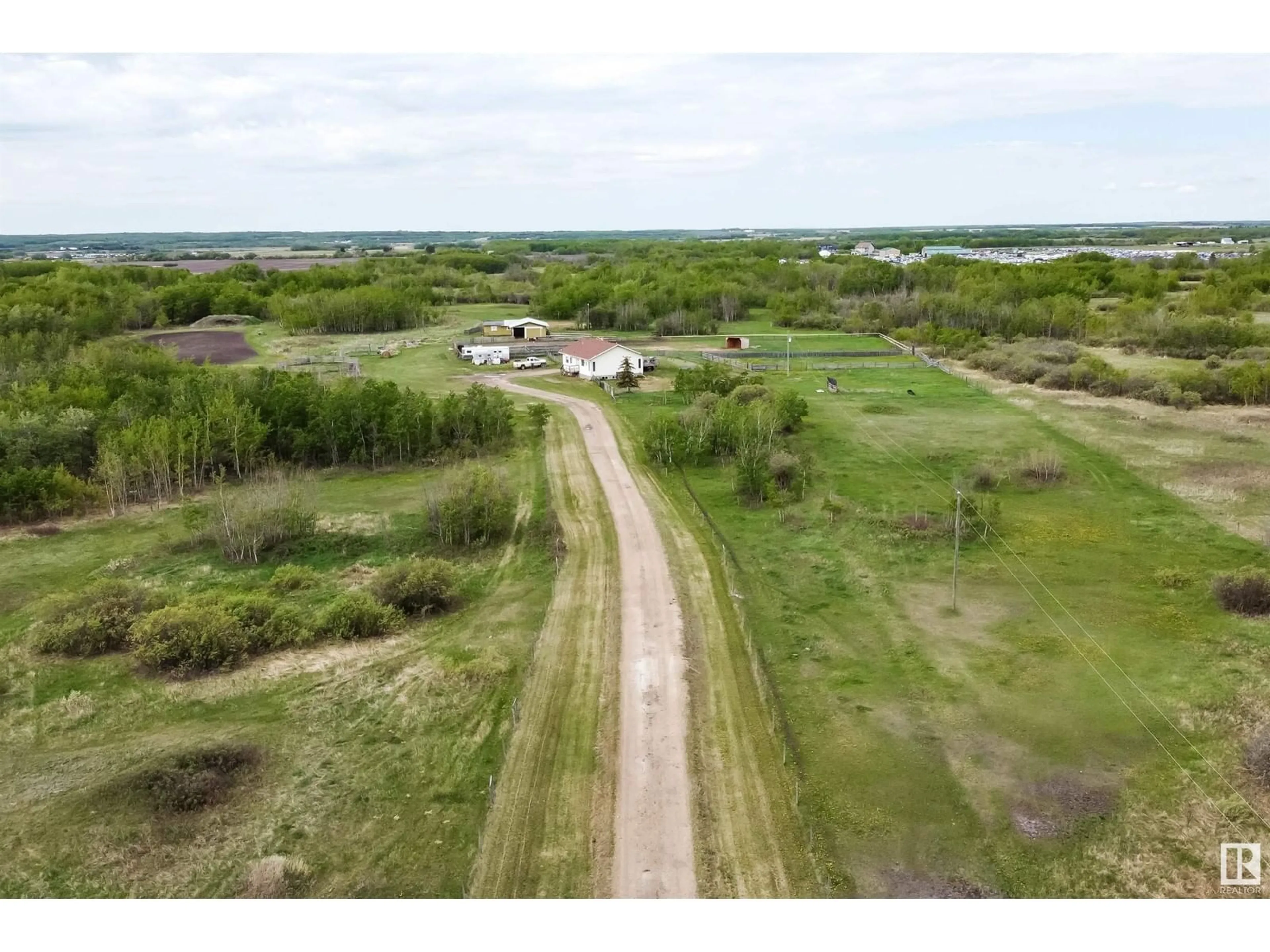 A pic from outside/outdoor area/front of a property/back of a property/a pic from drone, unknown for 532042 RR 184, Rural Lamont County Alberta T0B4J0