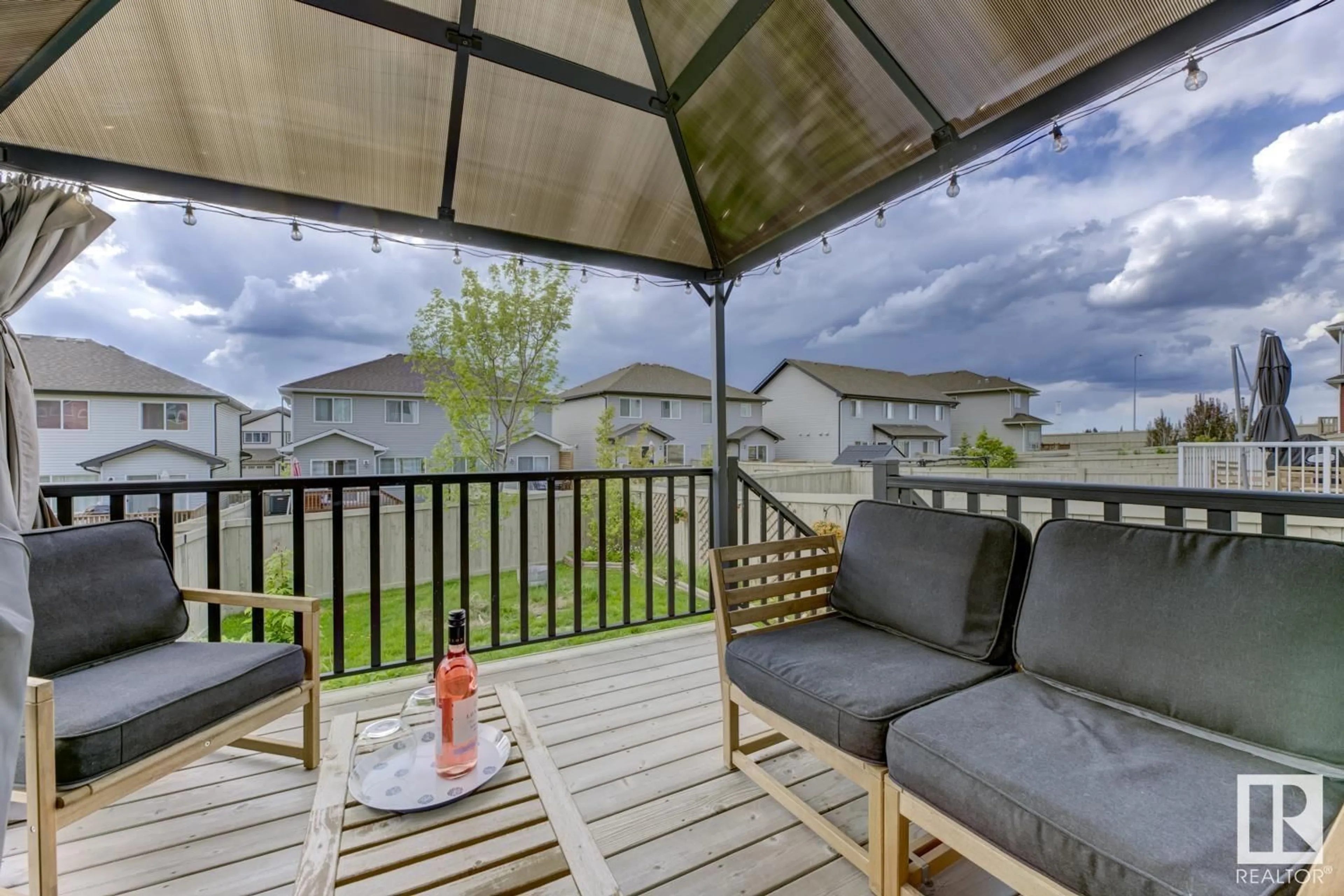 Patio, water/lake/river/ocean view for NW - 4438 5A ST, Edmonton Alberta T6T0Z8