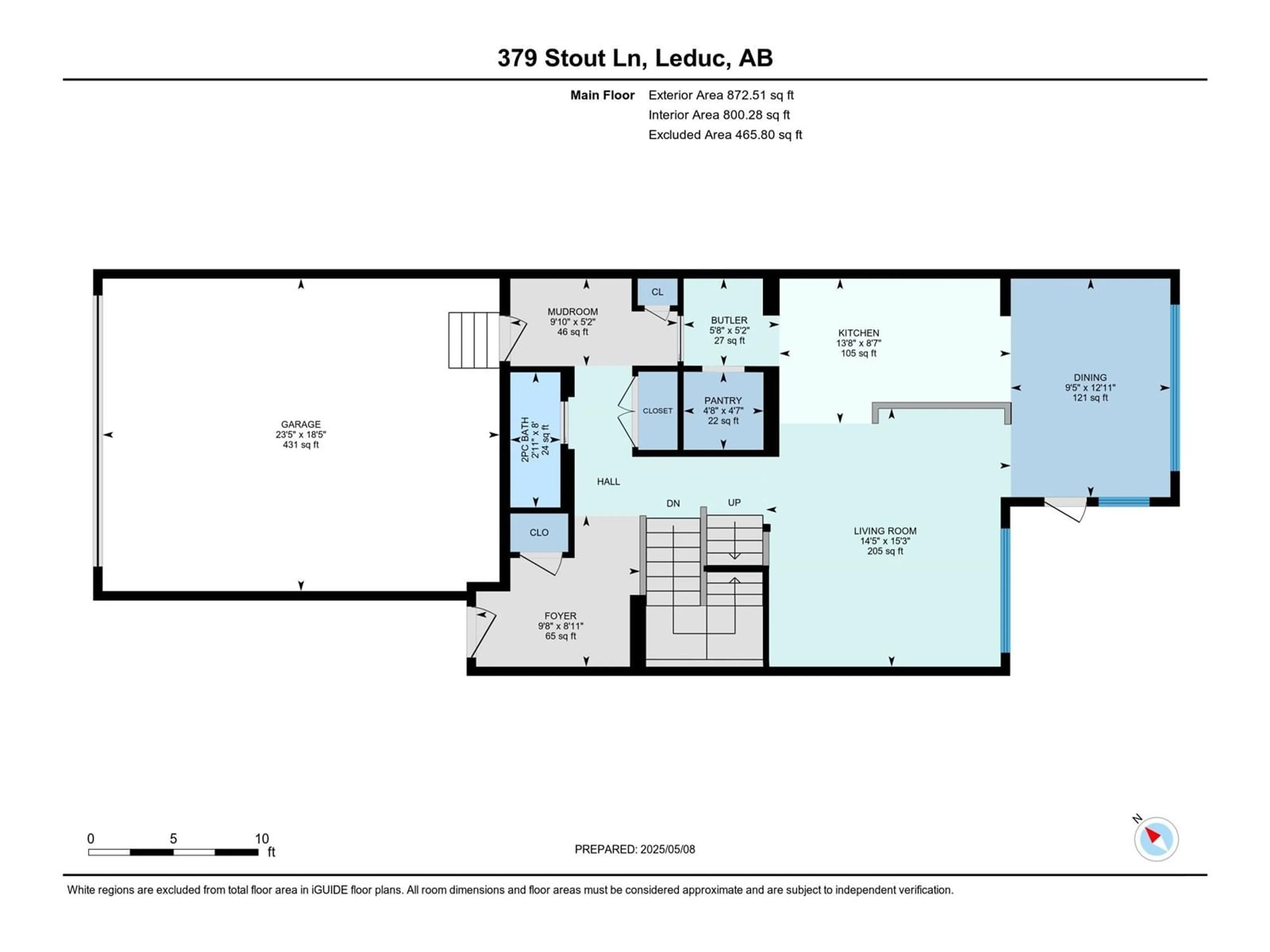 Floor plan for 379 STOUT LN, Leduc Alberta T9E1K4