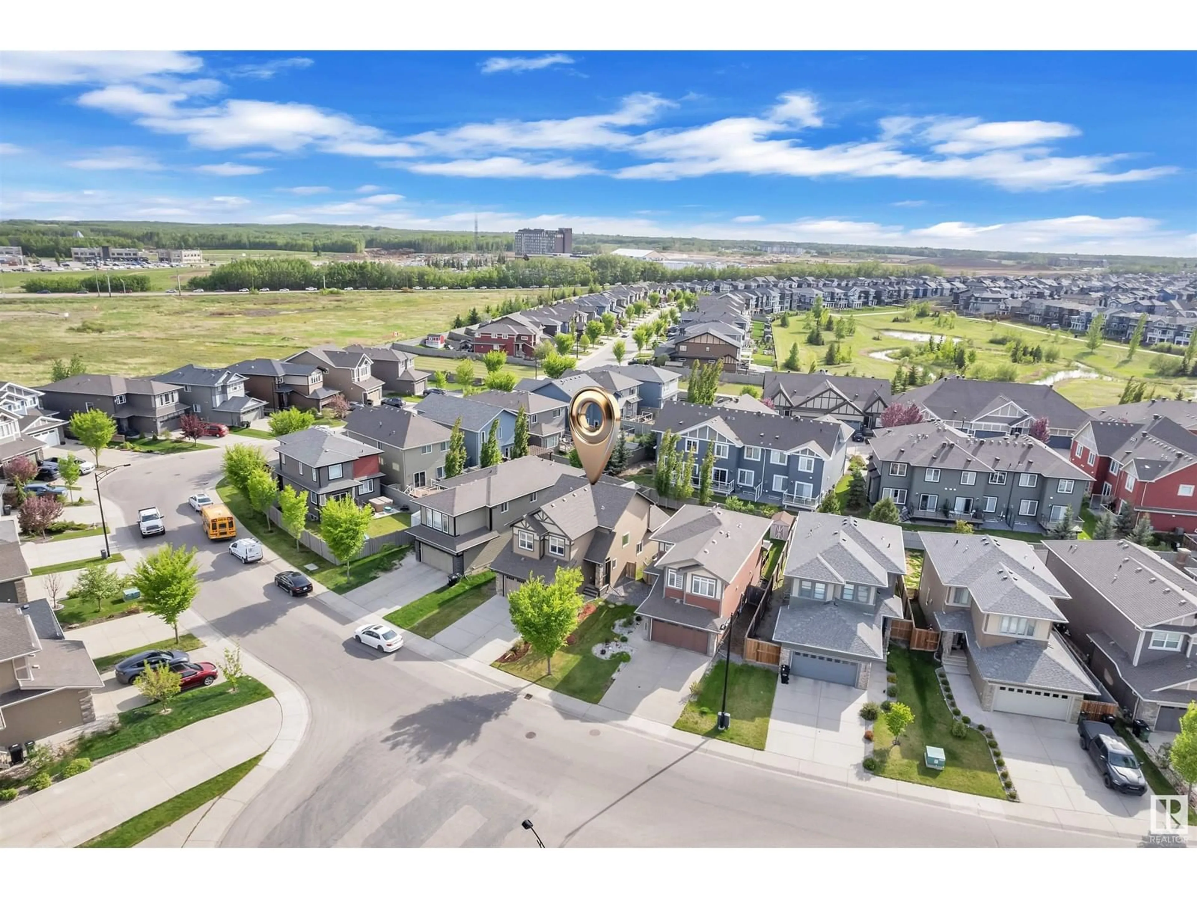 A pic from outside/outdoor area/front of a property/back of a property/a pic from drone, mountain view for 8108 217 ST, Edmonton Alberta T5T4S1