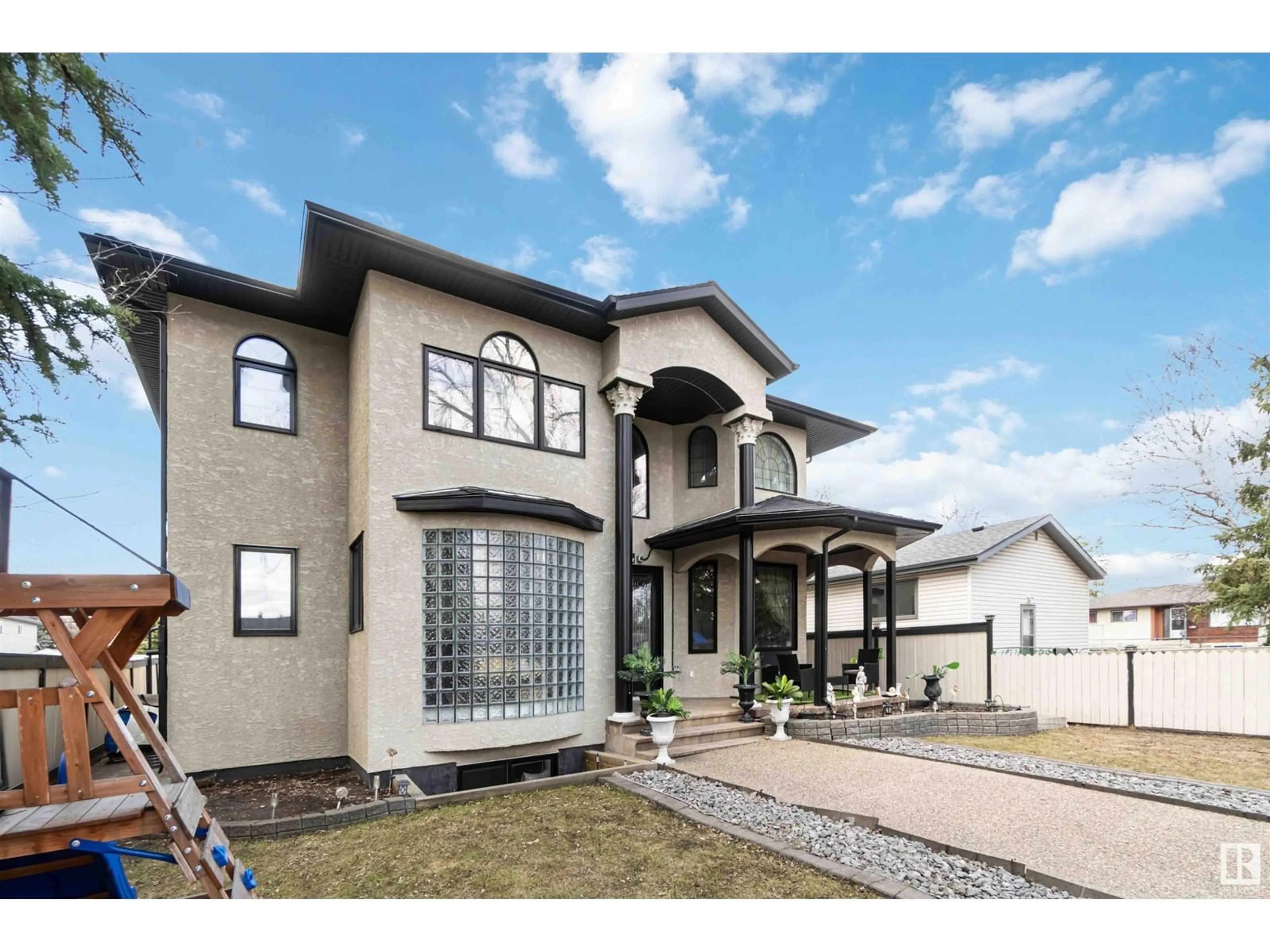 Home with vinyl exterior material, street for 9544 154 ST, Edmonton Alberta T5P2E9