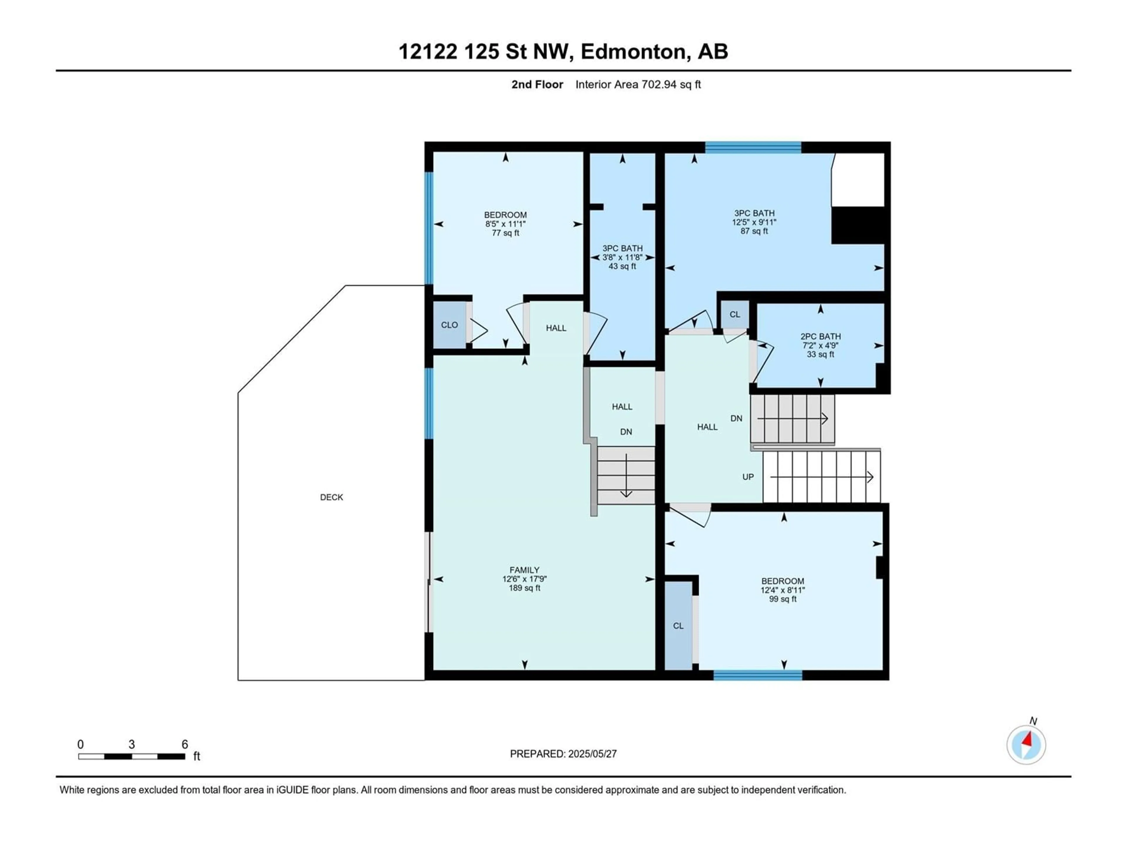 Floor plan for 12122 125 ST NW, Edmonton Alberta T5L0S6
