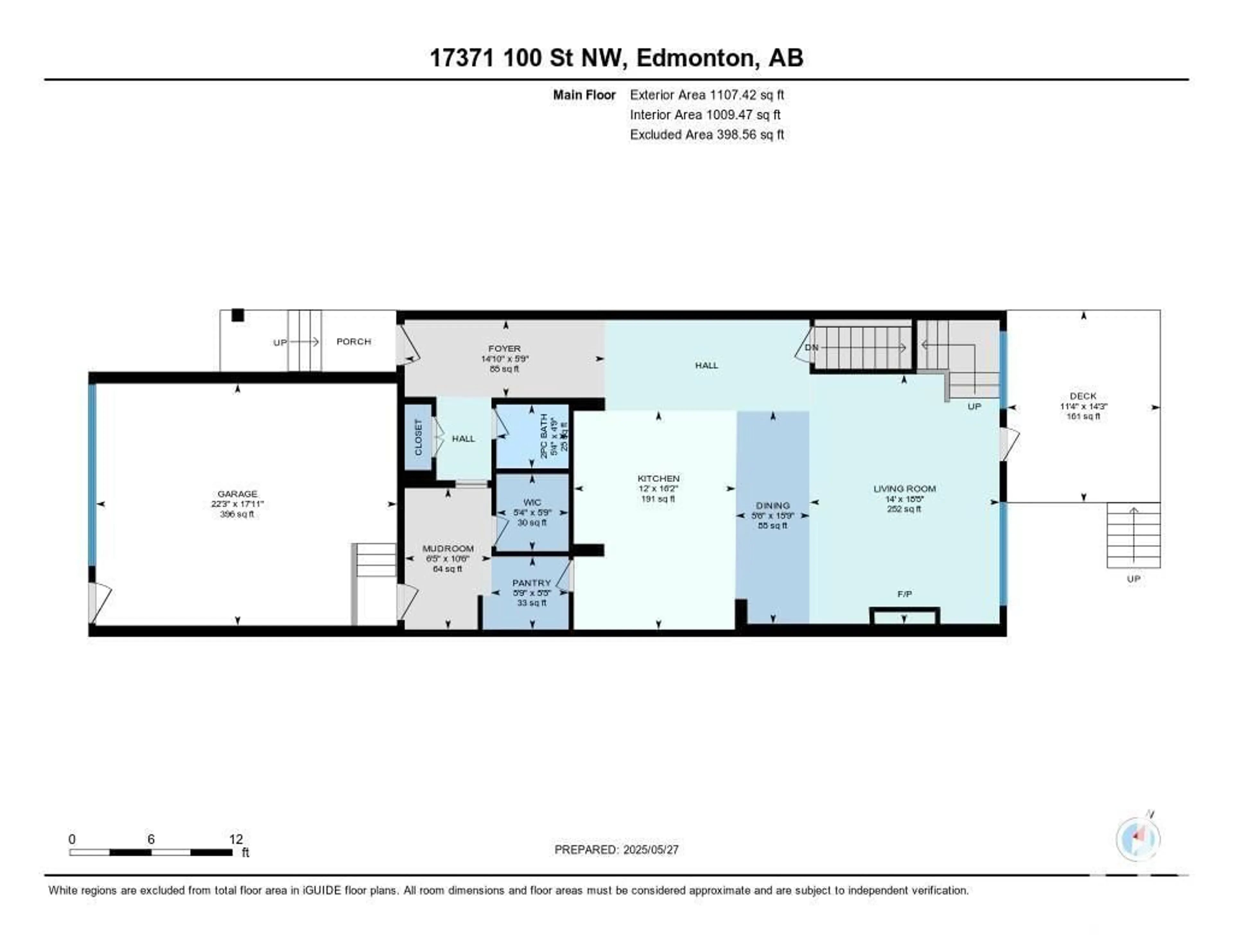 Floor plan for NW - 17371 100 ST, Edmonton Alberta T5X4E1