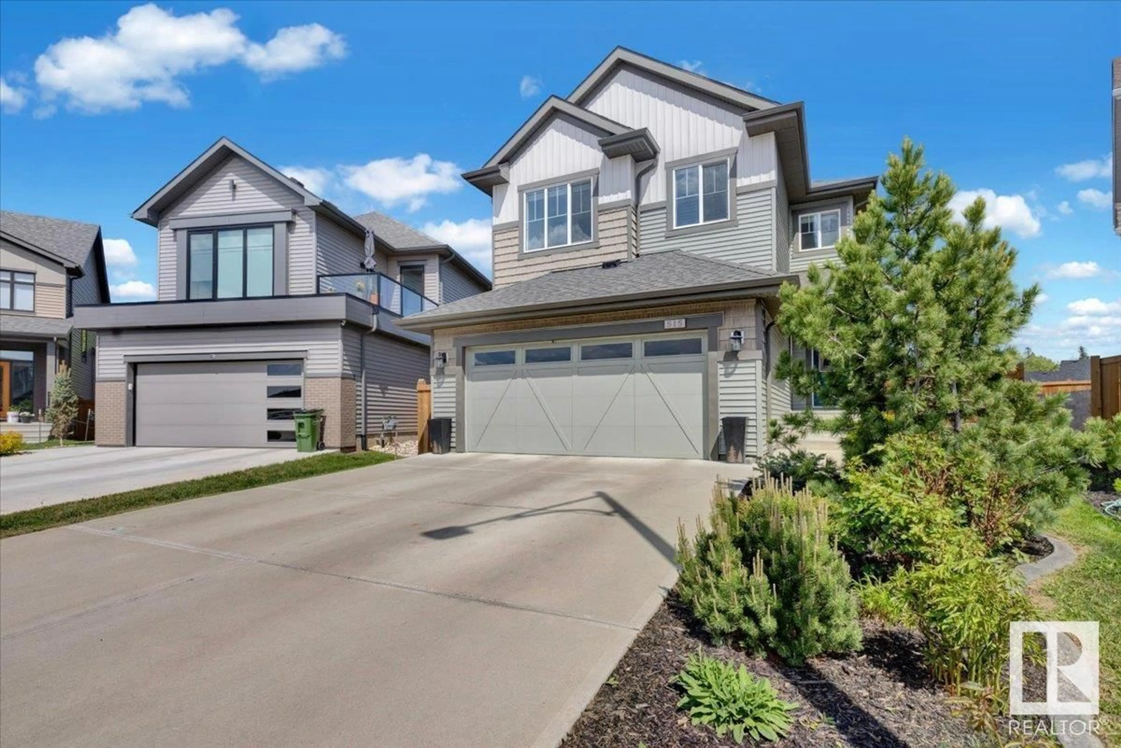 Home with vinyl exterior material, street for NW - 515 EAGLETON WD, Edmonton Alberta T6M0Y5