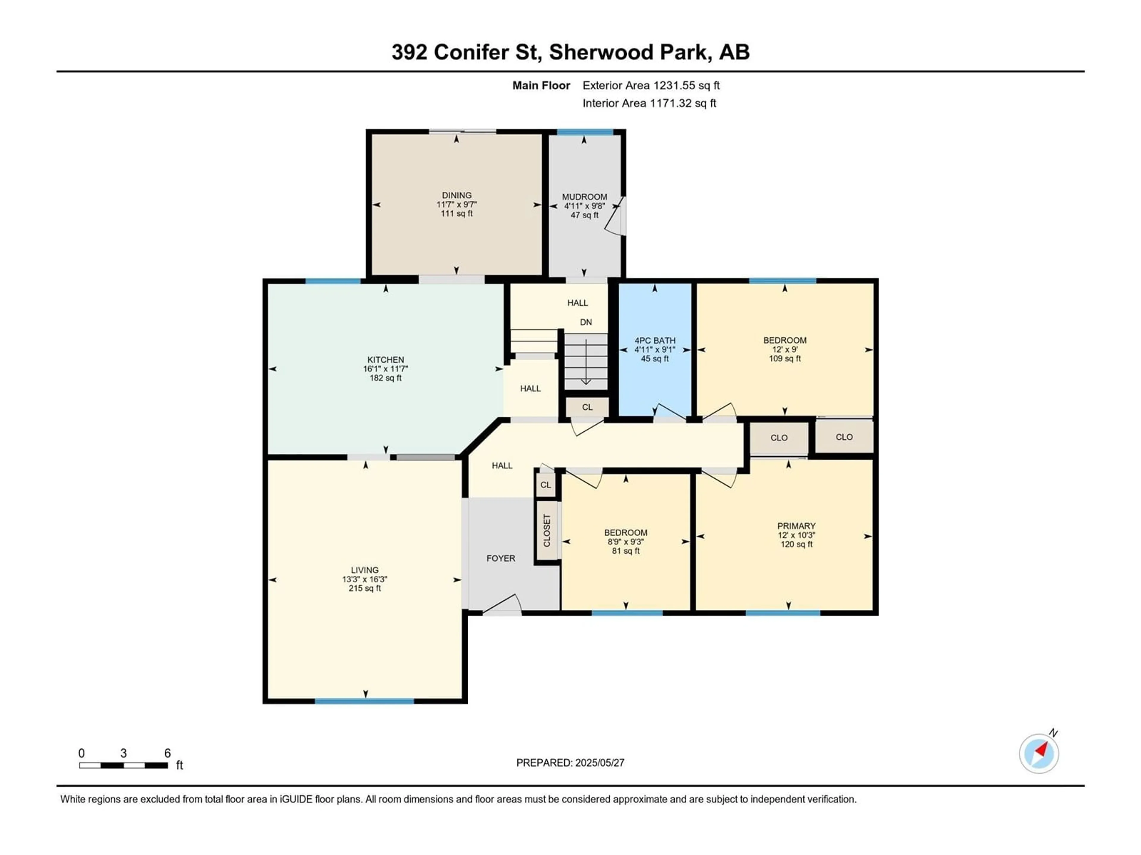 Floor plan for 392 CONIFER ST, Sherwood Park Alberta T8A1M5