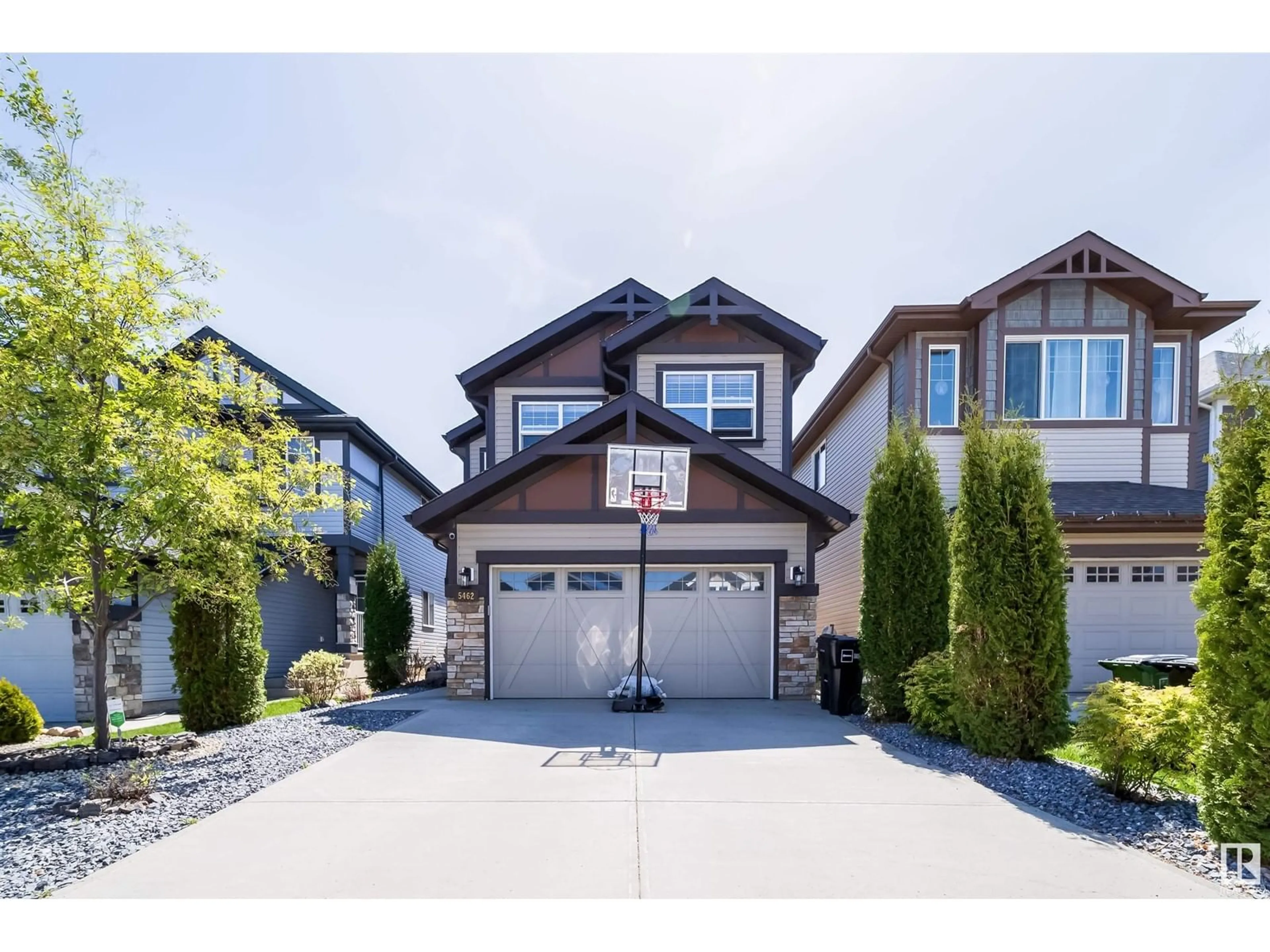Home with vinyl exterior material, street for SW - 5462 ALLBRIGHT SQUARE, Edmonton Alberta T6W3H6