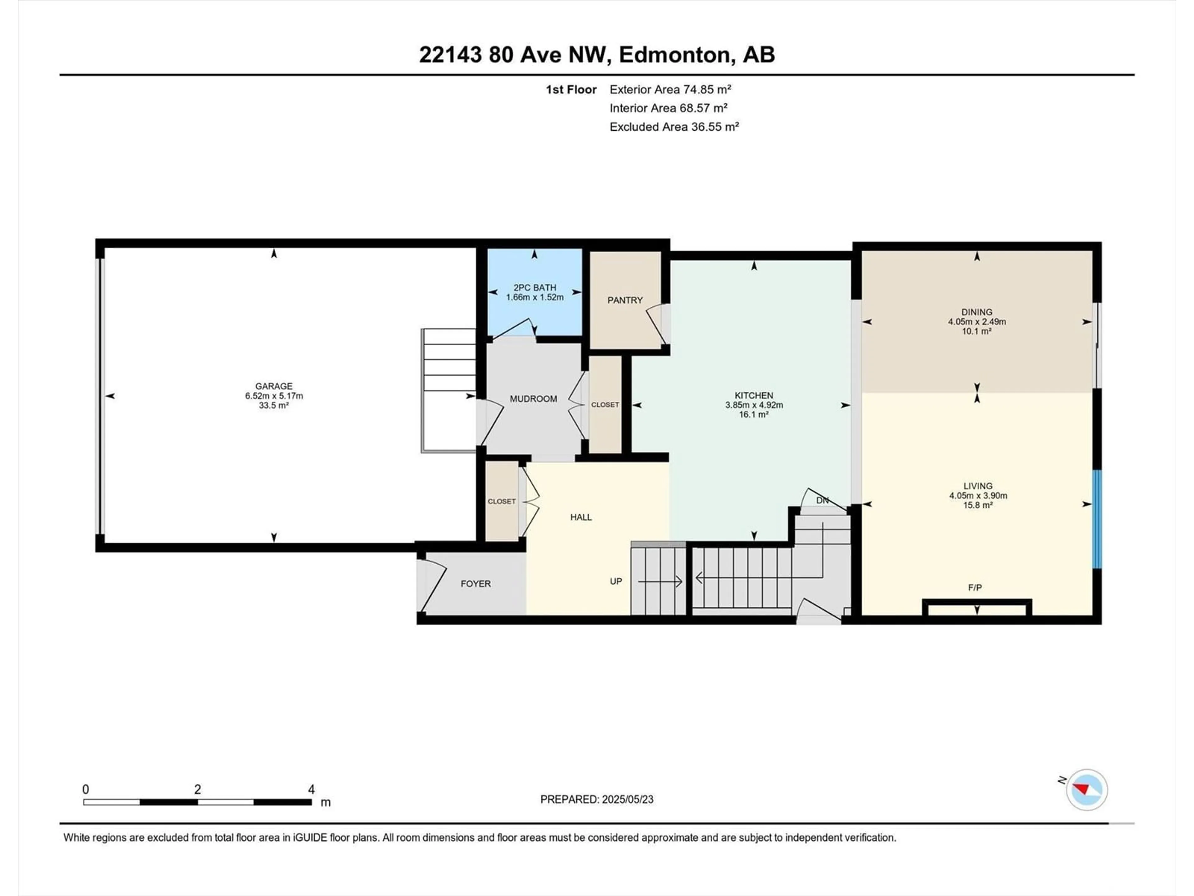 Floor plan for NW - 22143 80 AV, Edmonton Alberta T5T4S2