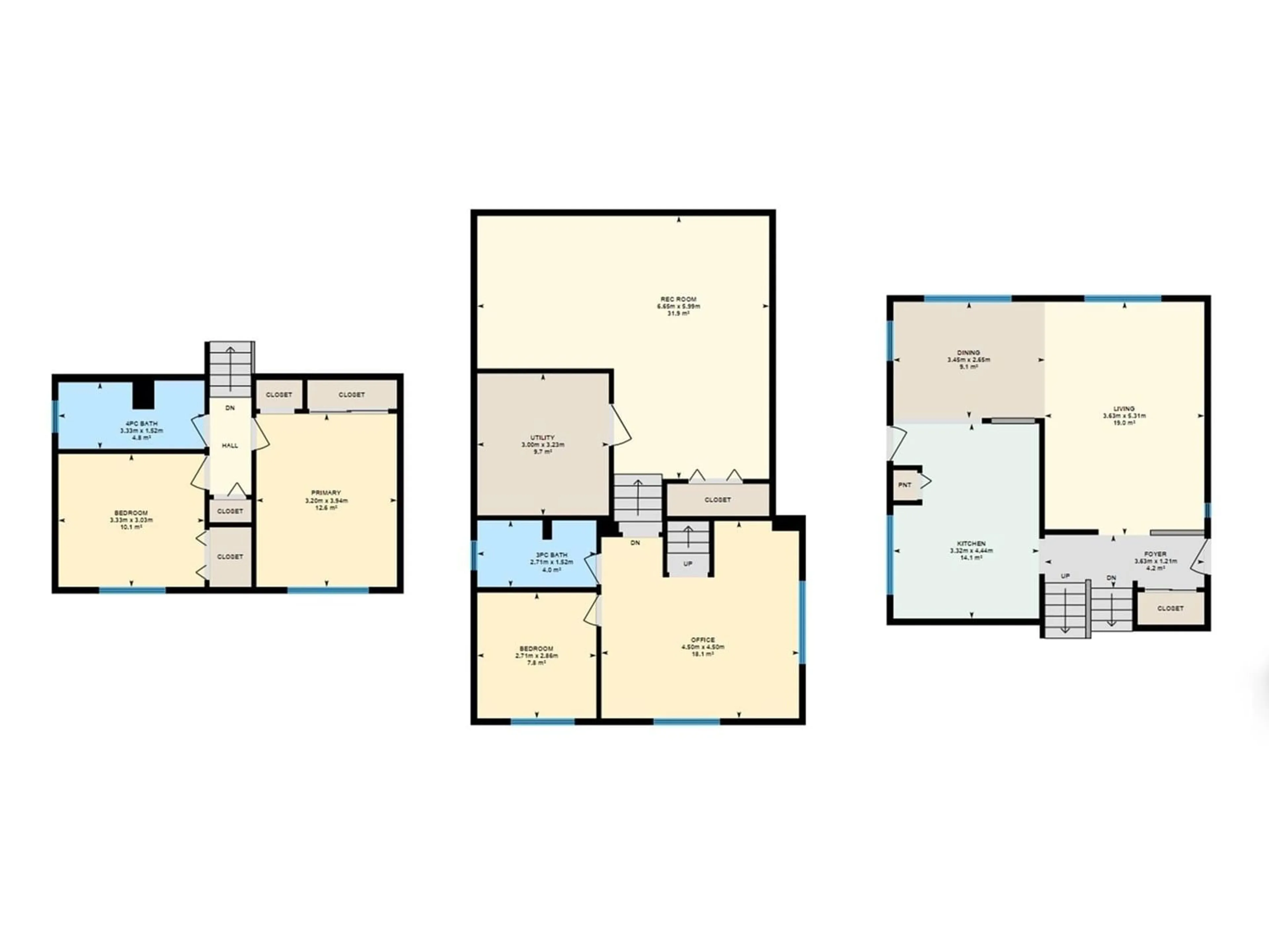 Floor plan for 2227 141 AVE, Edmonton Alberta T5Y1C4