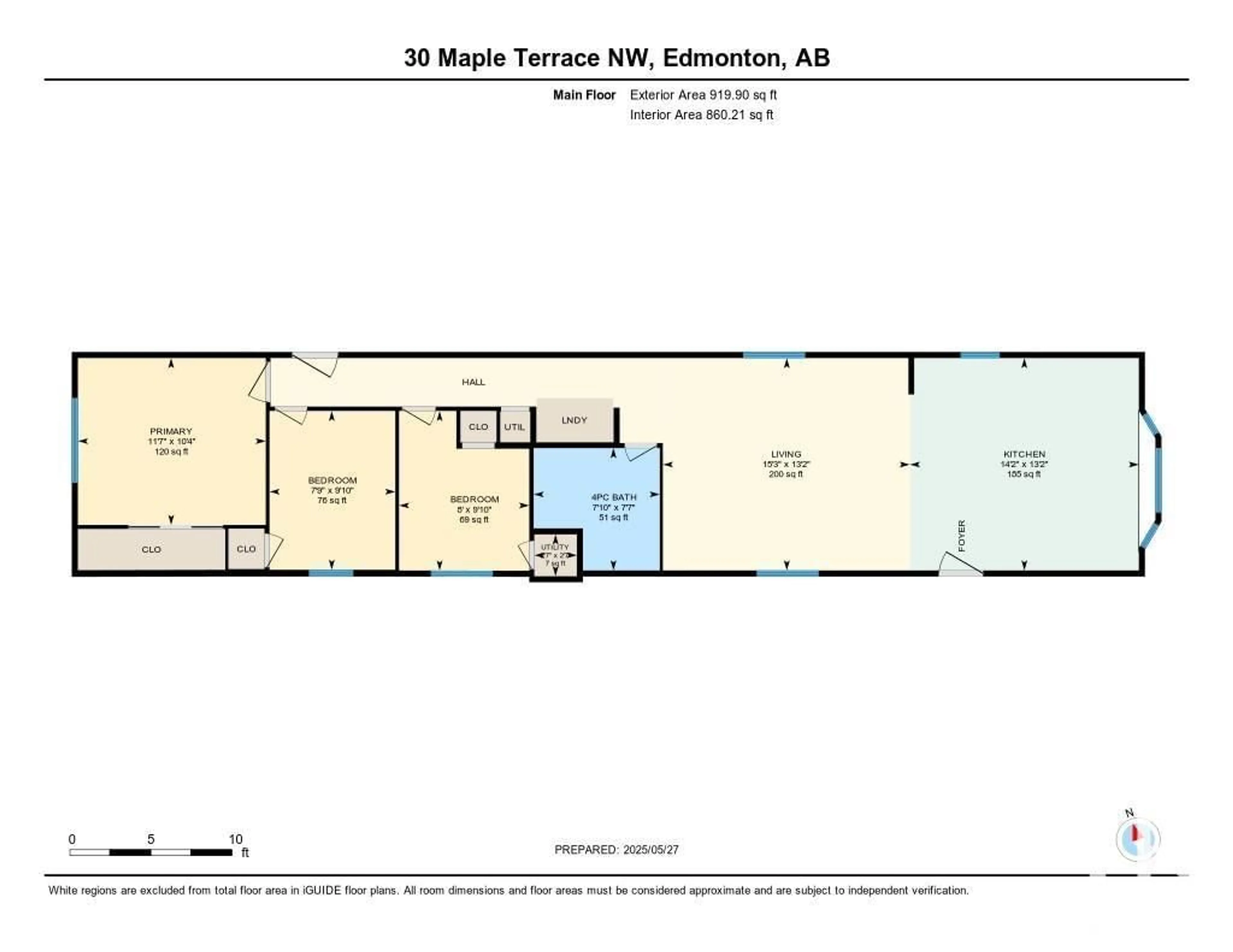 Floor plan for 30 MAPLE TC, Edmonton Alberta T6P1H6