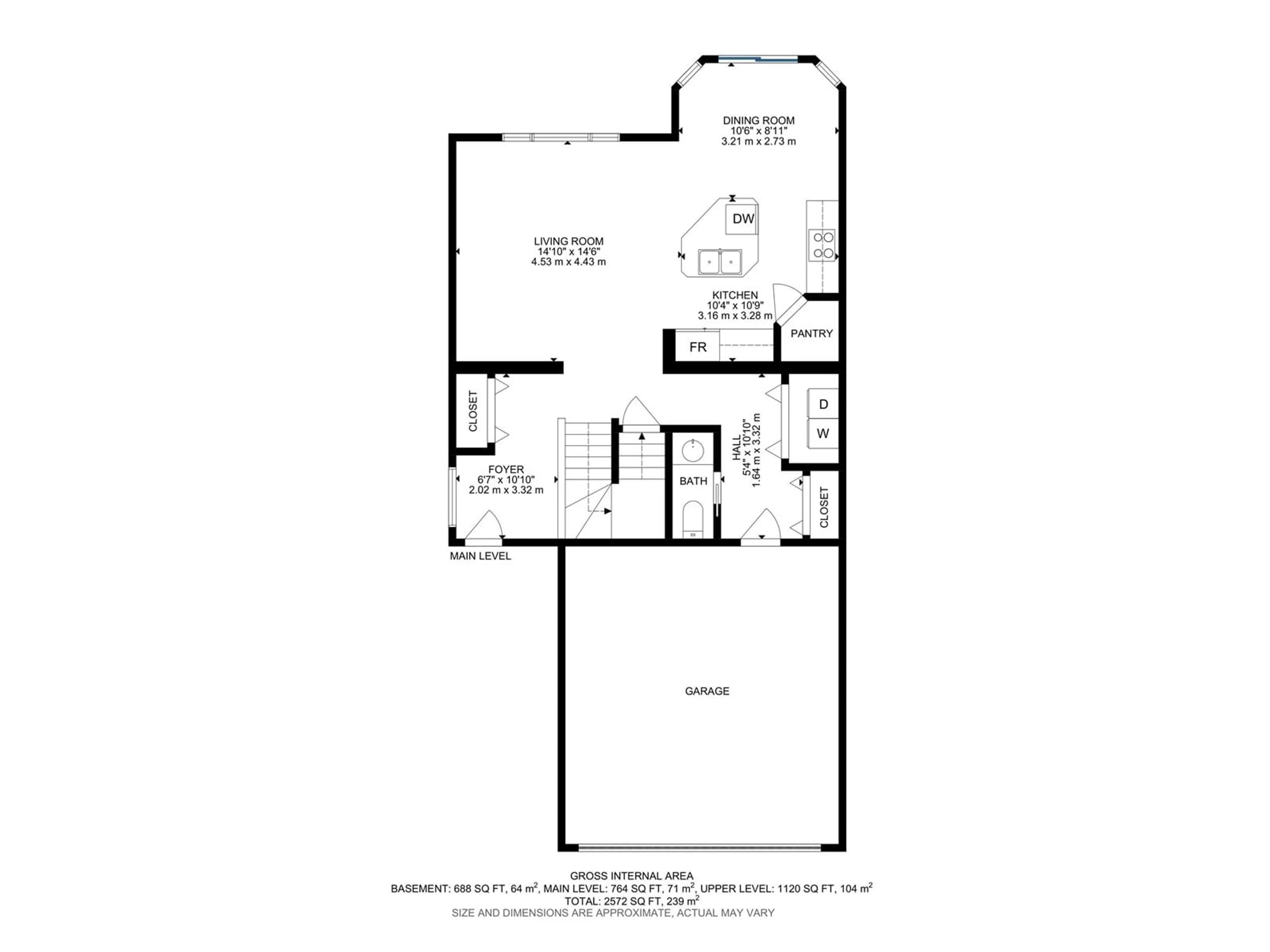 Floor plan for 11403 167A AV, Edmonton Alberta T5X0A7