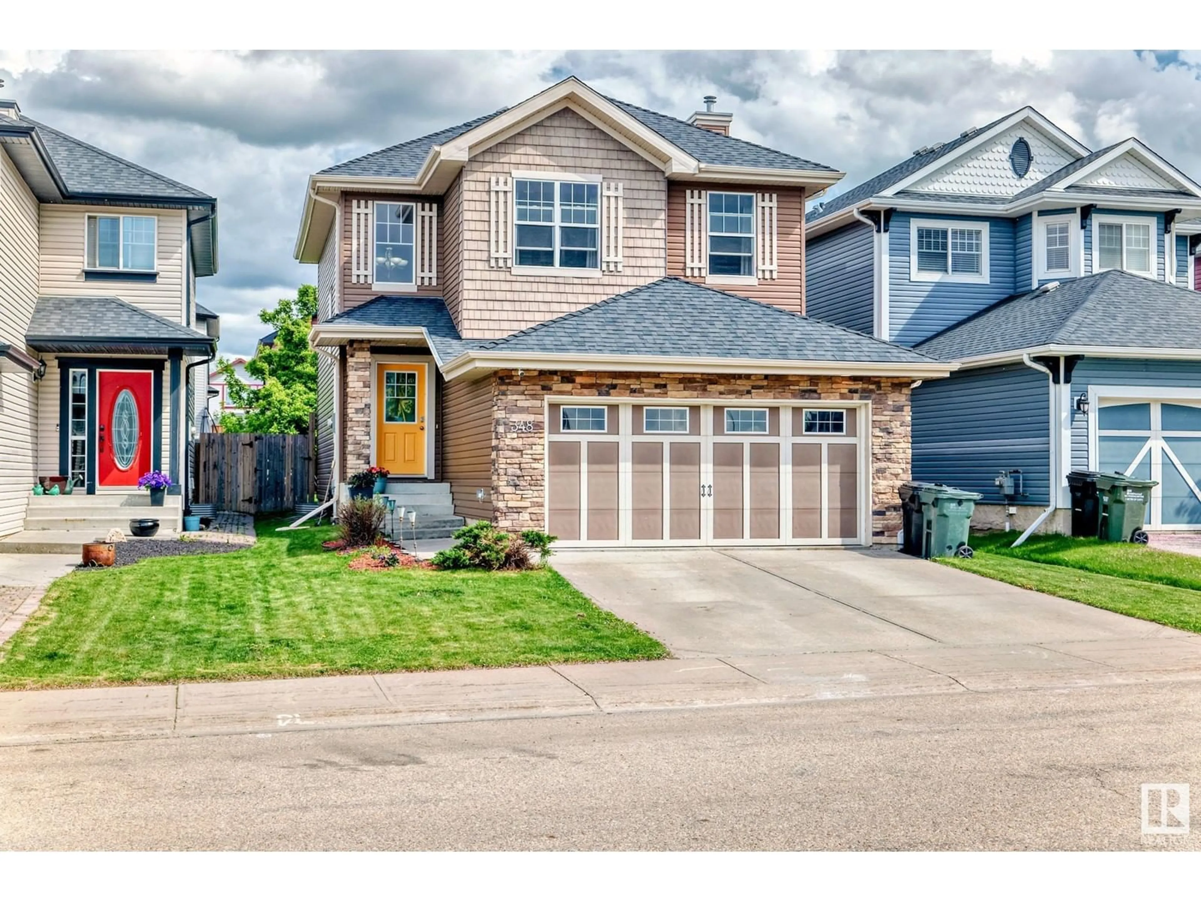 Home with brick exterior material, street for 348 ASCOTT CR, Sherwood Park Alberta T8H0A7