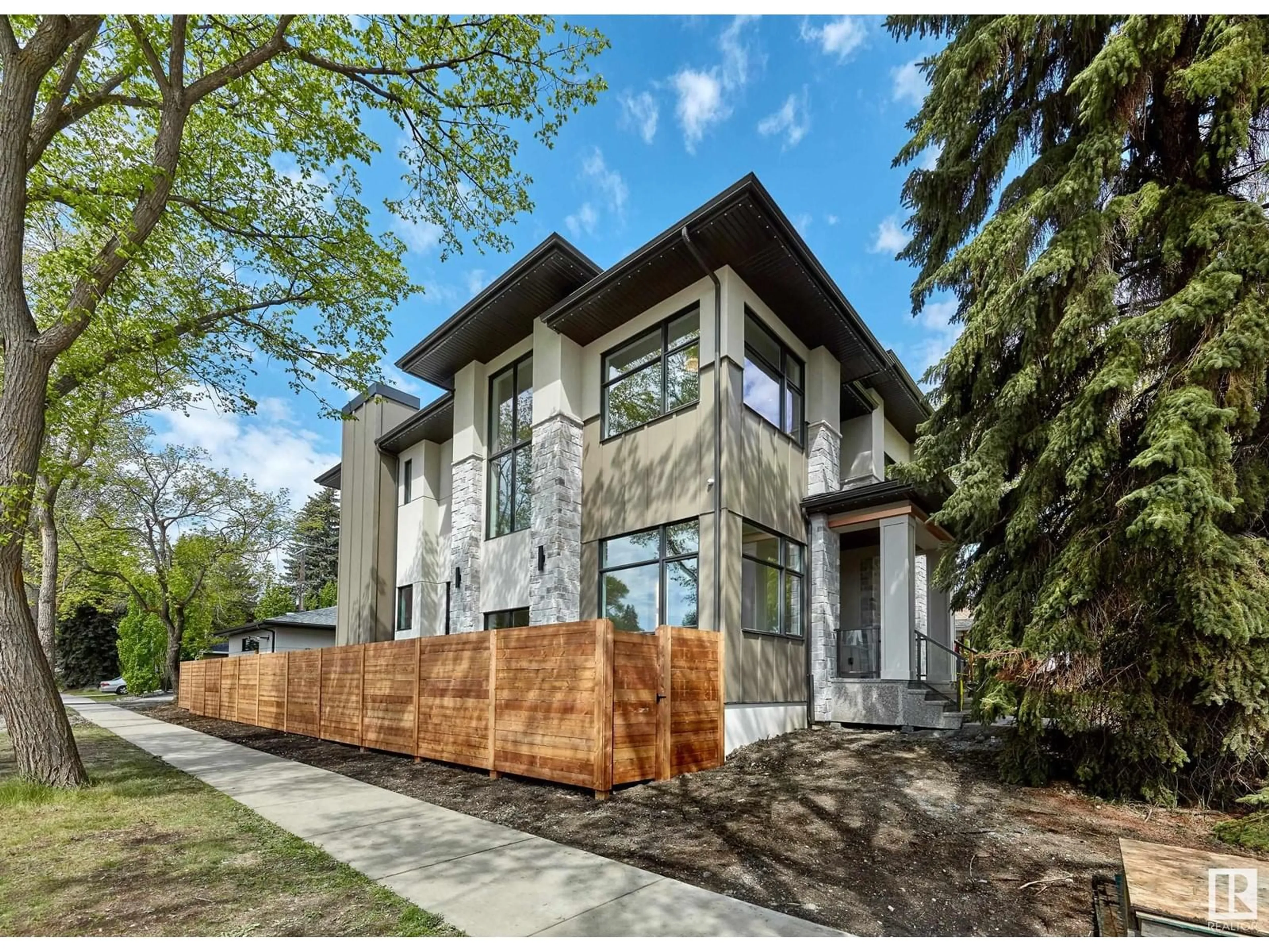 Home with brick exterior material, street for 9704 146 ST, Edmonton Alberta T5N2Z4