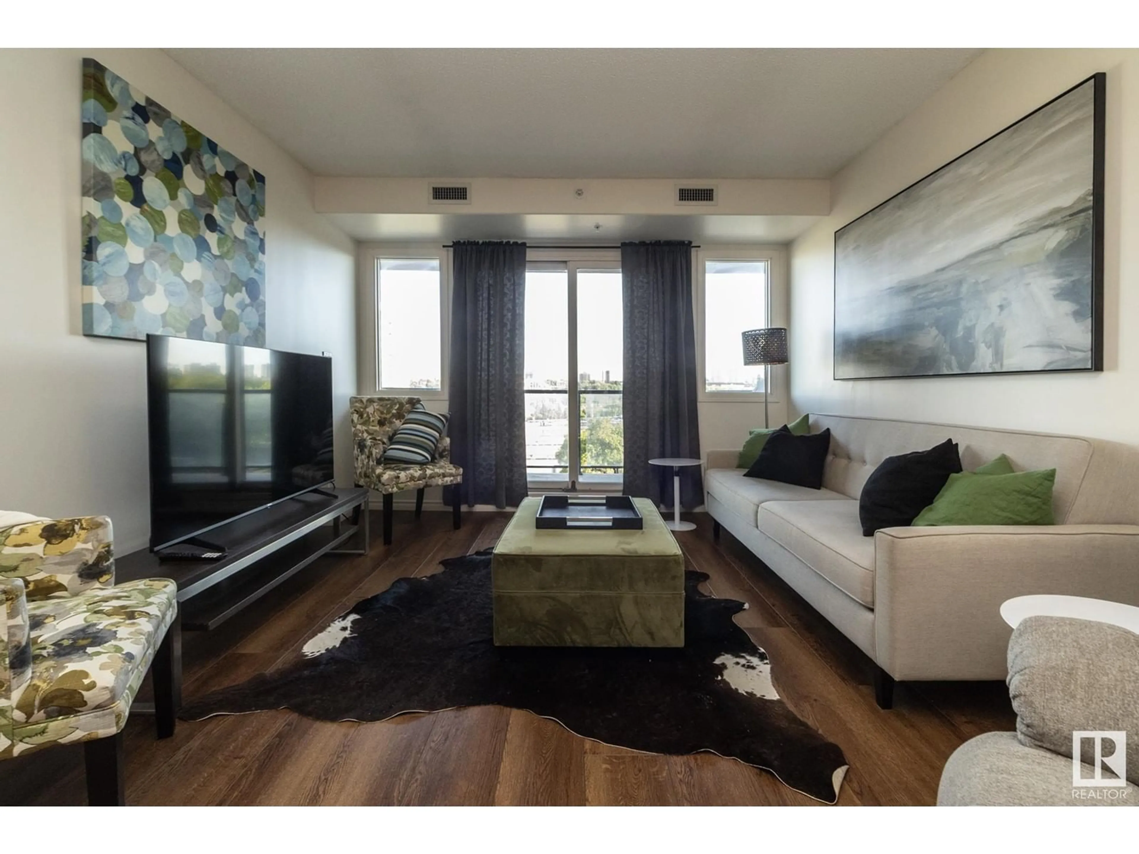 Living room with furniture, unknown for #403 - 9707 106 ST, Edmonton Alberta T5K0B7