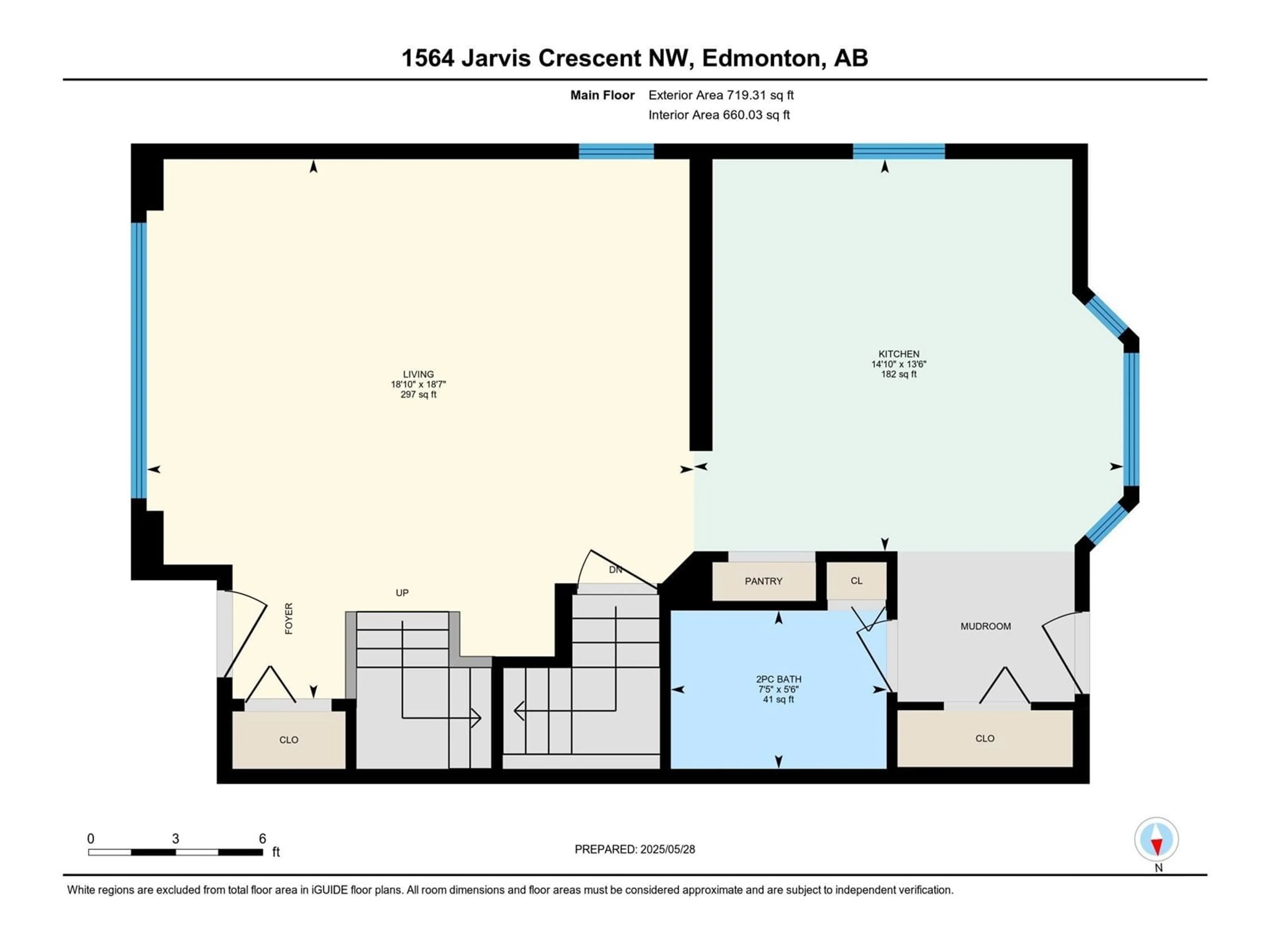 Floor plan for 1564 JARVIS CR, Edmonton Alberta T6L6S3