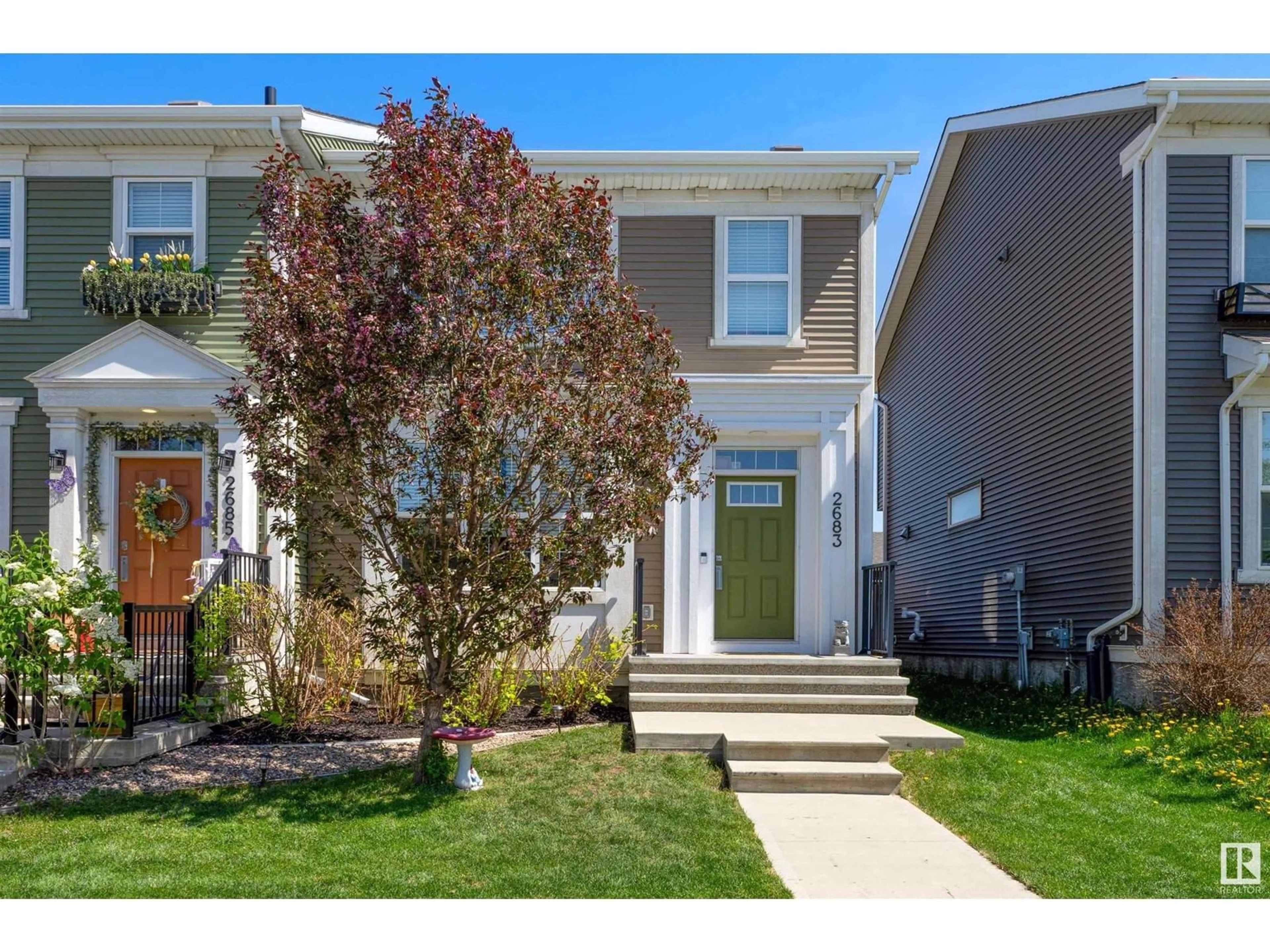 Home with vinyl exterior material, street for 2683 MAPLE WY, Edmonton Alberta T6T2C8