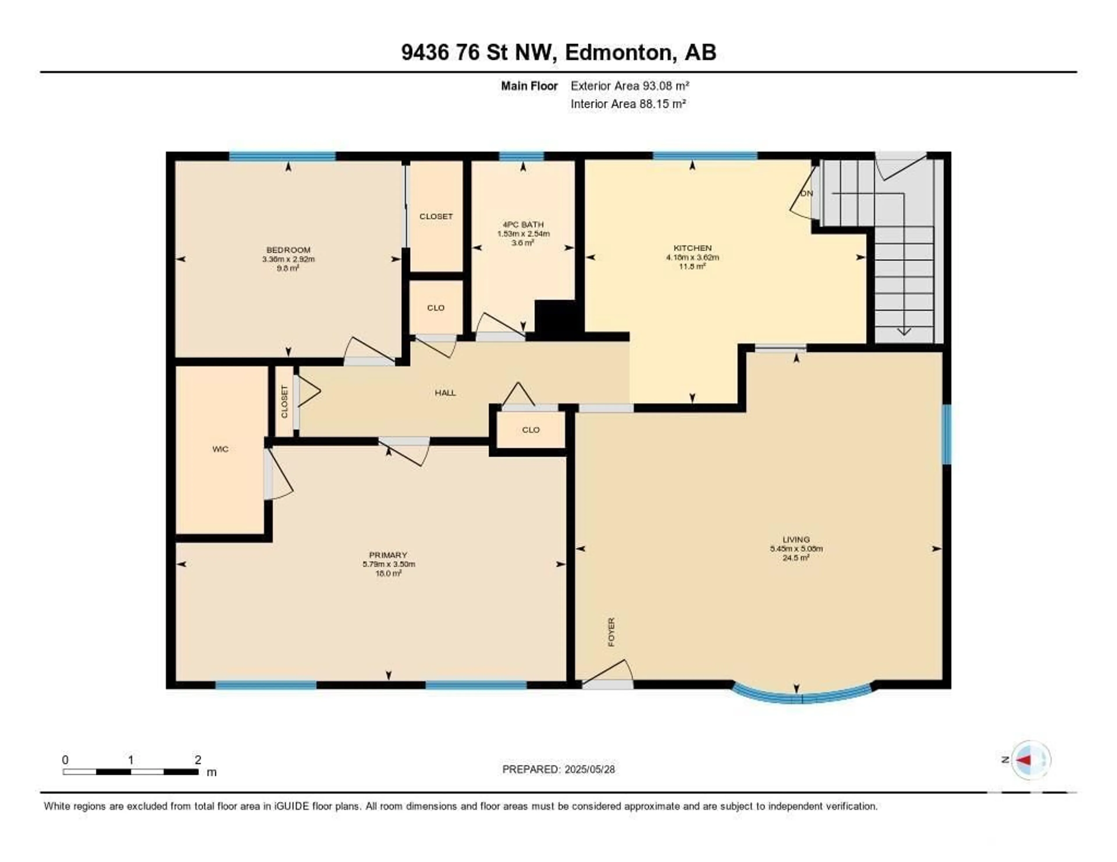 Floor plan for 9436 76 ST, Edmonton Alberta T6C2K6