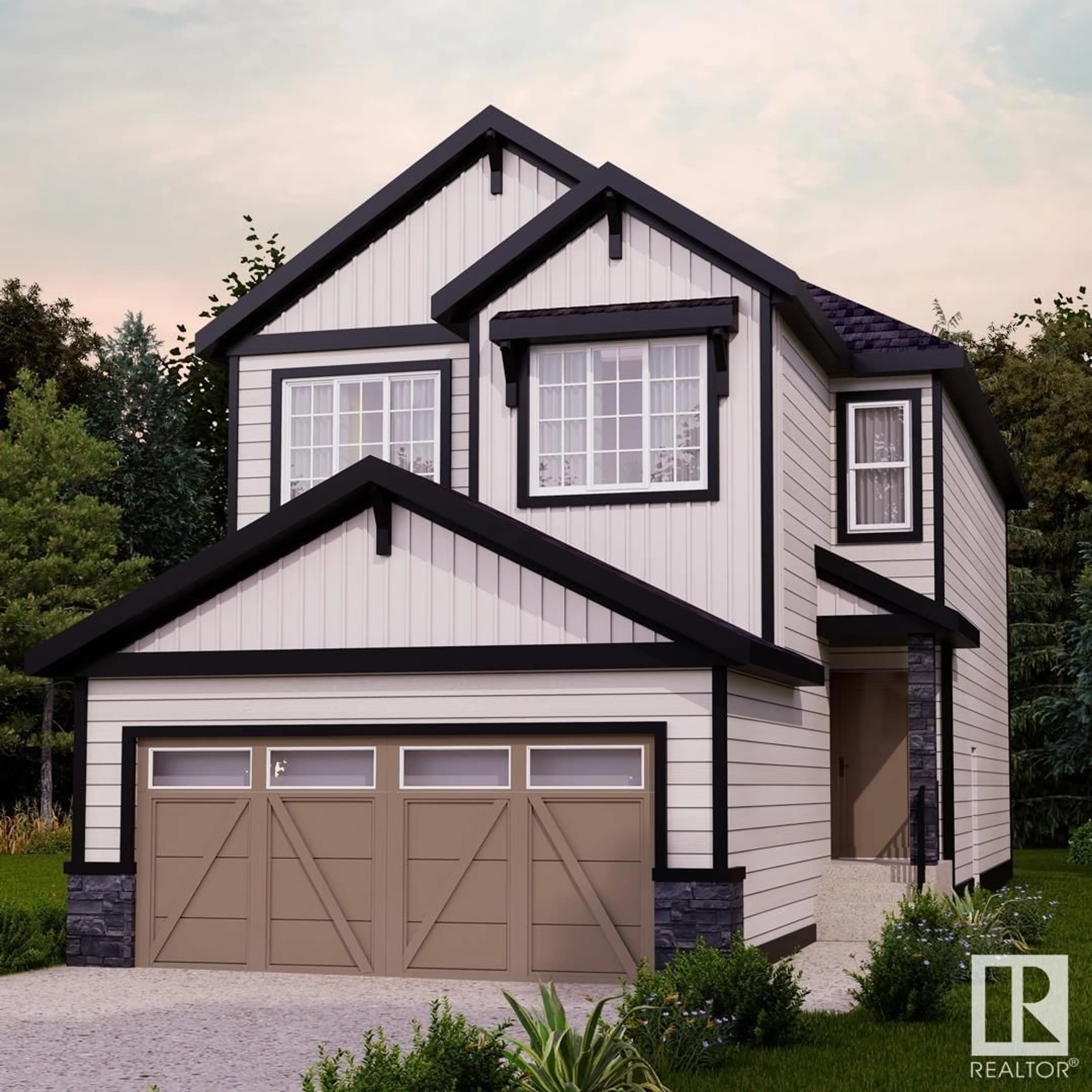 Home with vinyl exterior material, street for SW - 5264 KINNEY PL, Edmonton Alberta T6M3B5