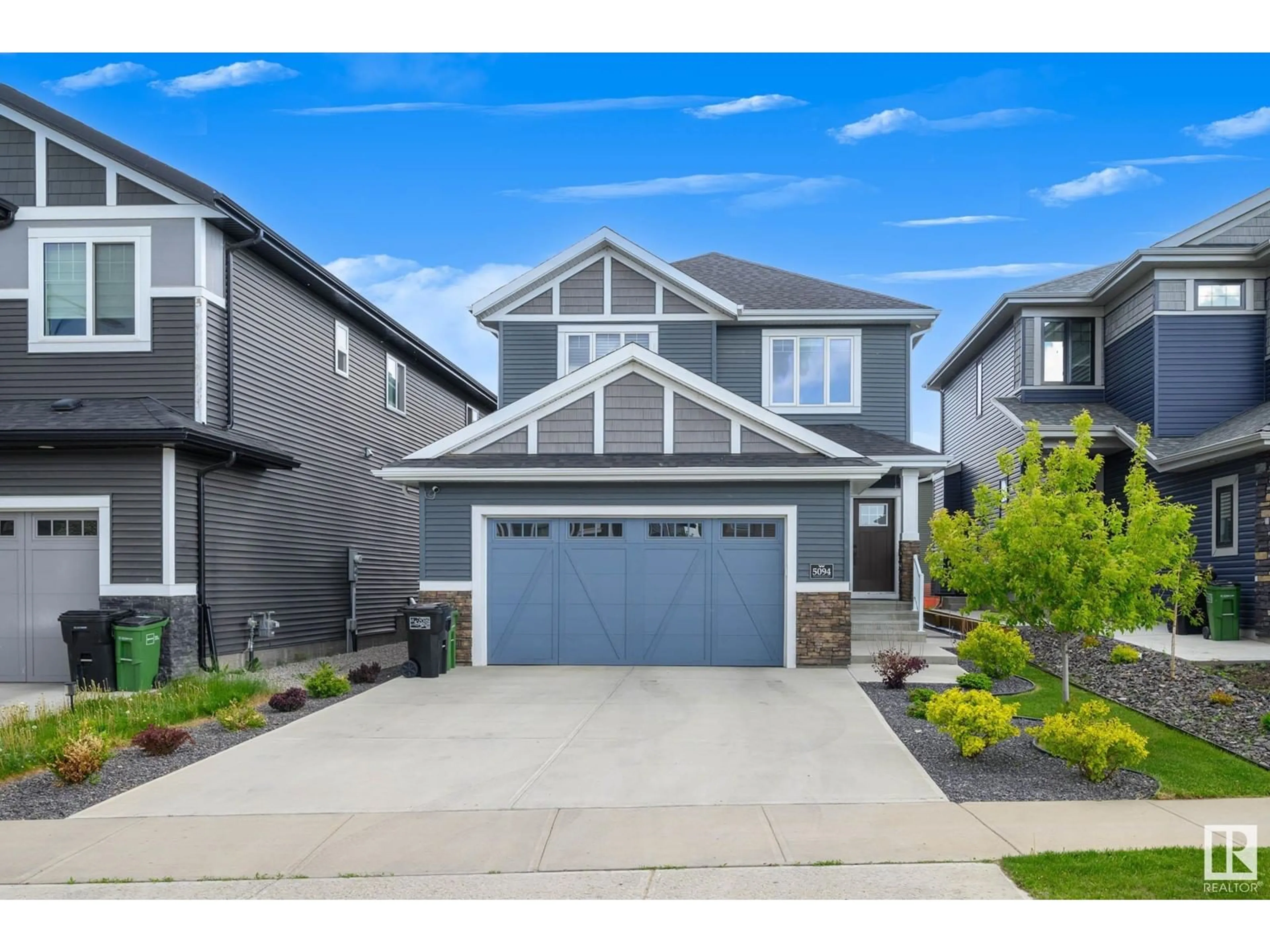 Home with vinyl exterior material, street for 5094 EDGEMONT BV, Edmonton Alberta T6M2N6