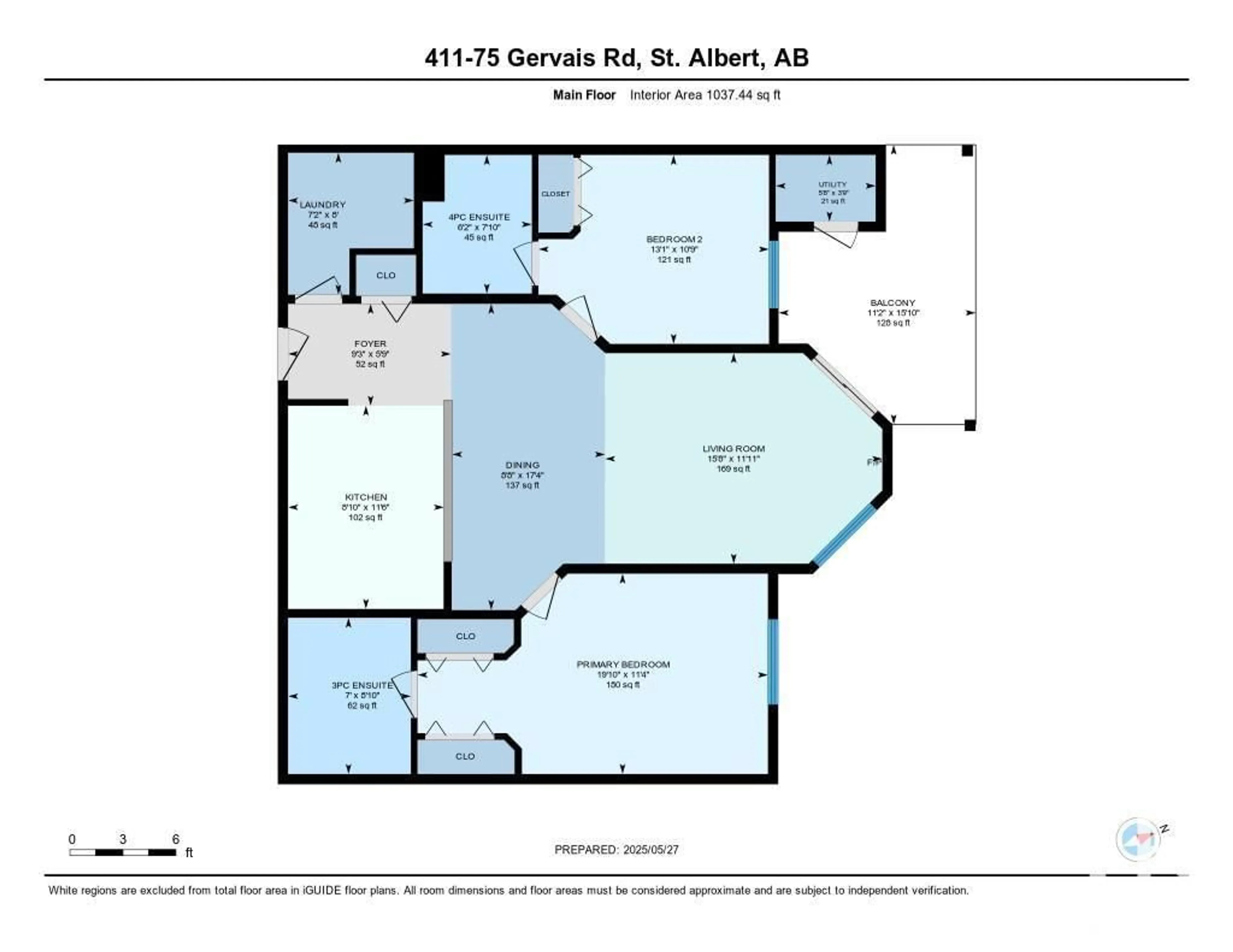 Floor plan for 75 - 411 GERVAIS RD, St. Albert Alberta T8N6N2