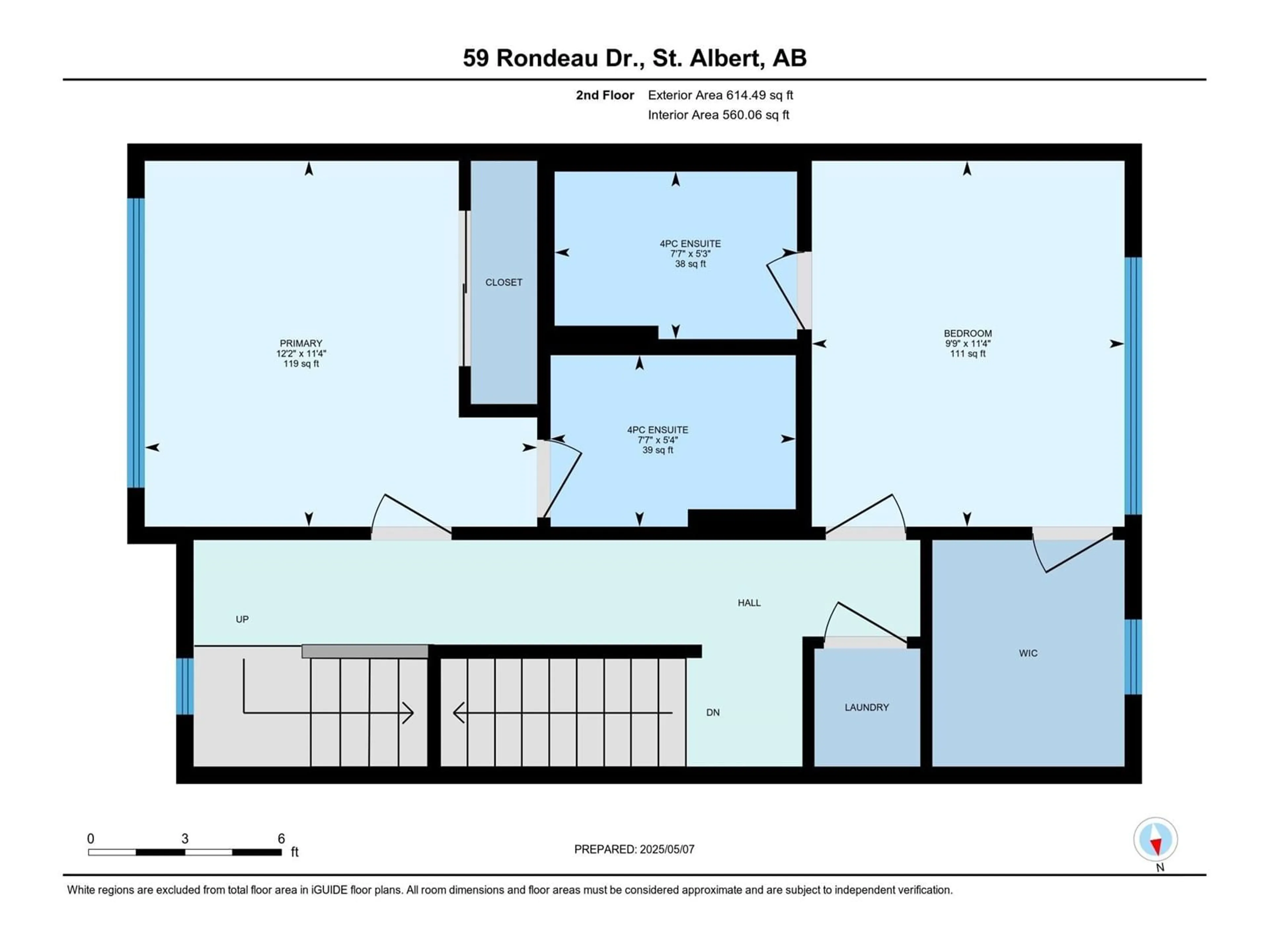 Floor plan for 5 - 59 RONDEAU DR, St. Albert Alberta T8N7X8