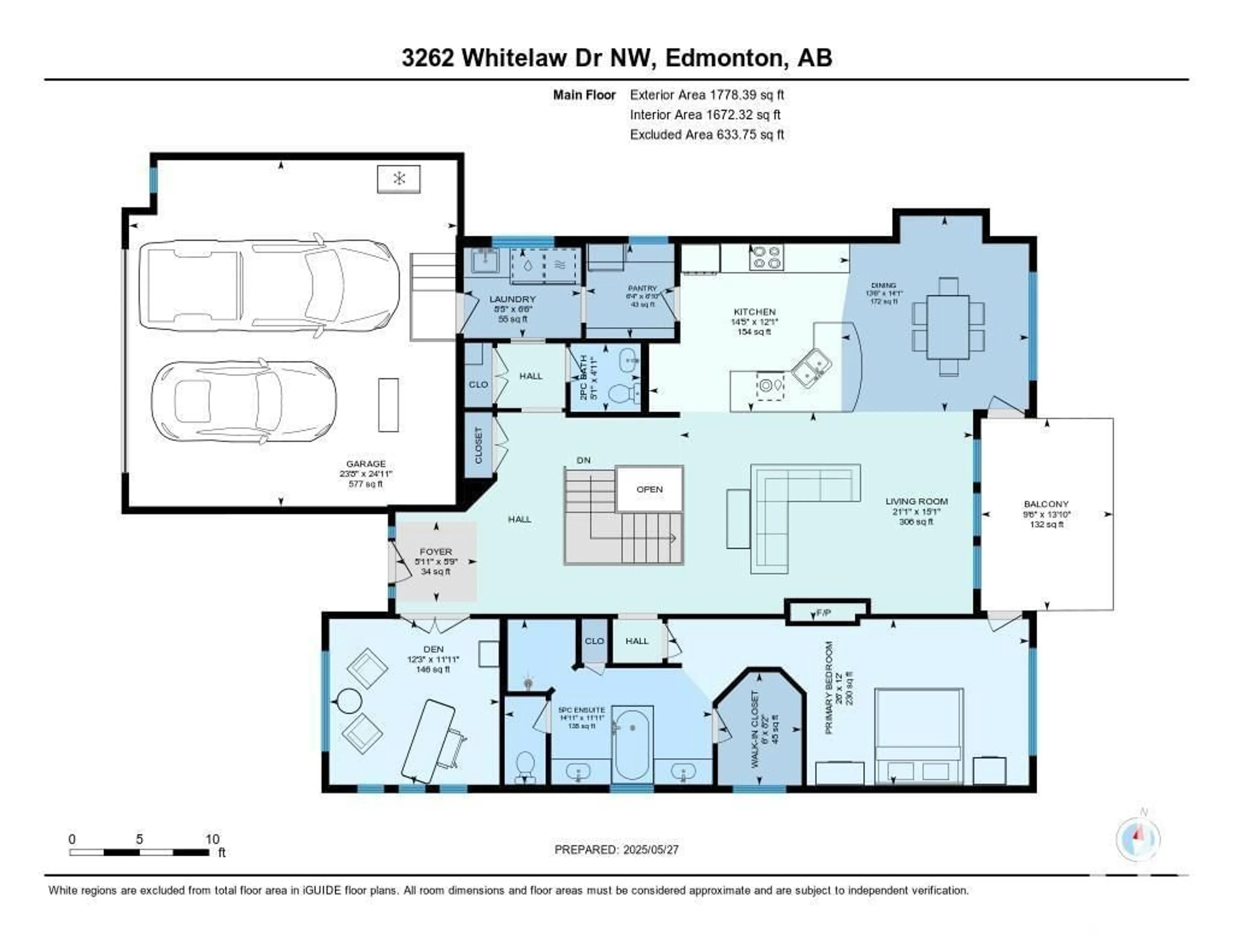 Floor plan for 3262 WHITELAW DR, Edmonton Alberta T6W0P7