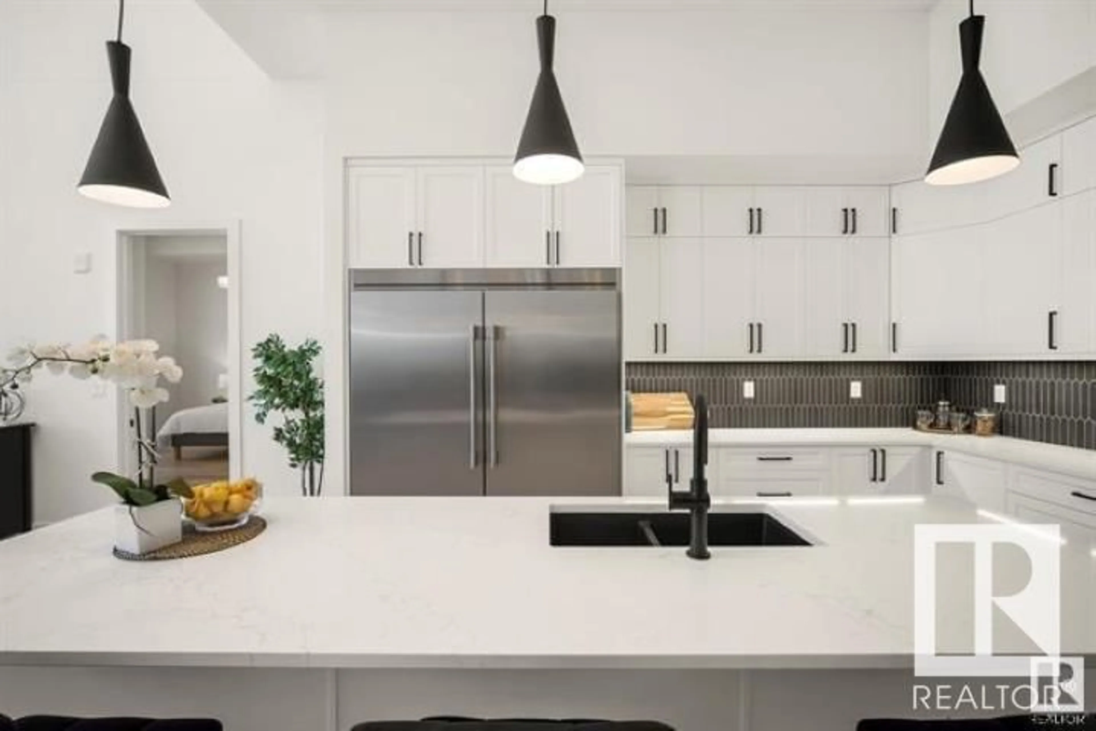 Contemporary kitchen, ceramic/tile floor for #1030 - 1030 BELLEROSE DR, St. Albert Alberta T8N7P7