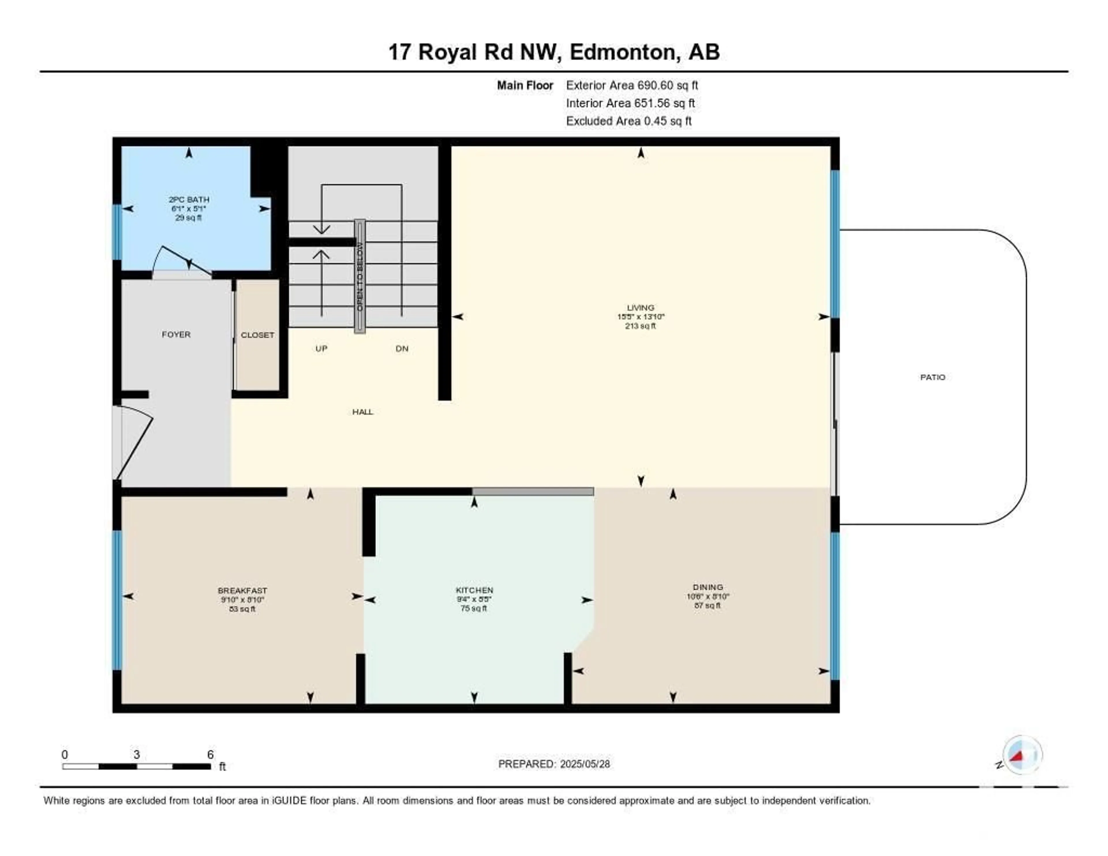 Floor plan for 17 ROYAL RD, Edmonton Alberta T6J2E7