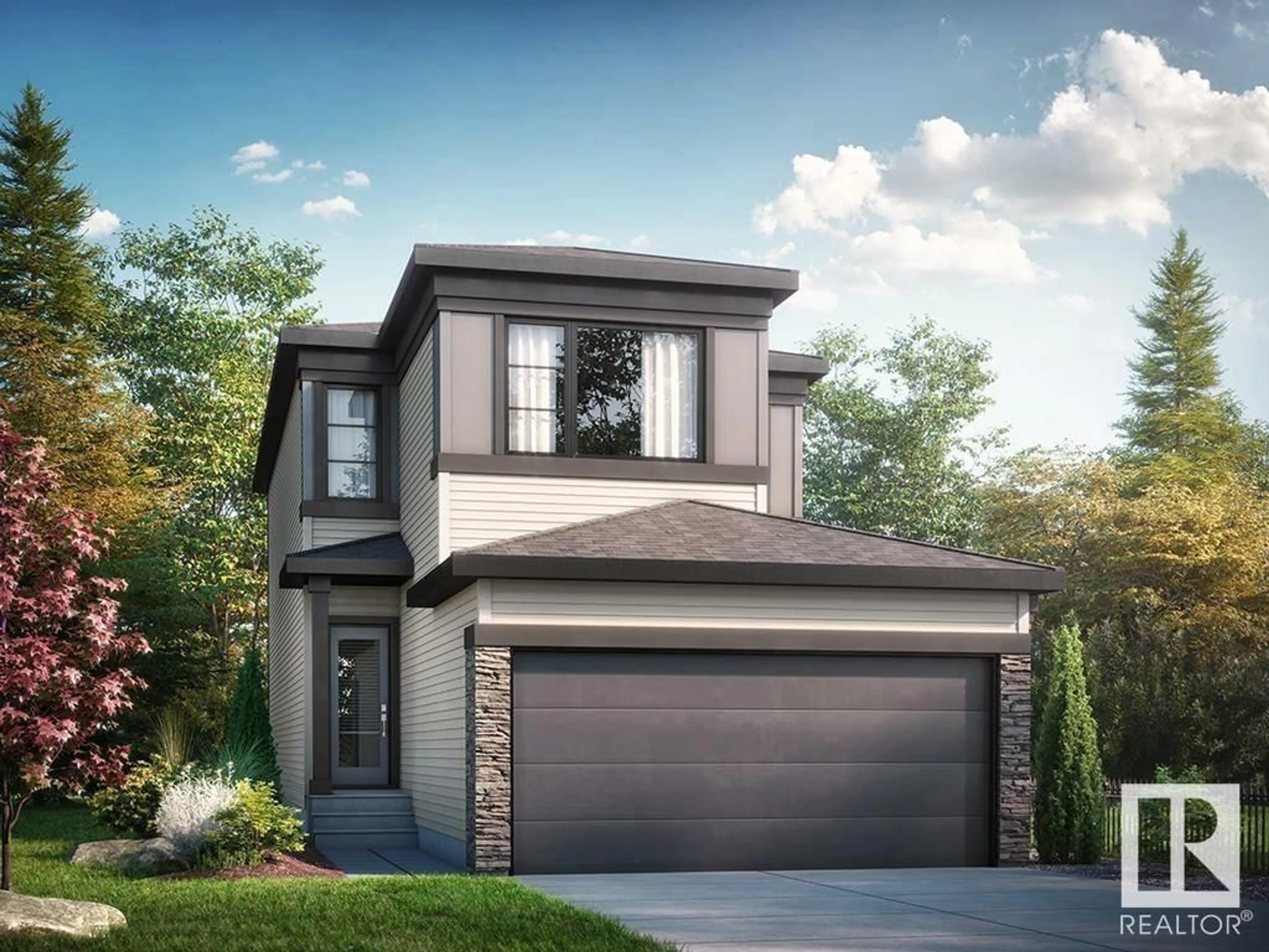 Home with brick exterior material, street for SW - 7395 KLAPSTEIN CR, Edmonton Alberta T6W5N5